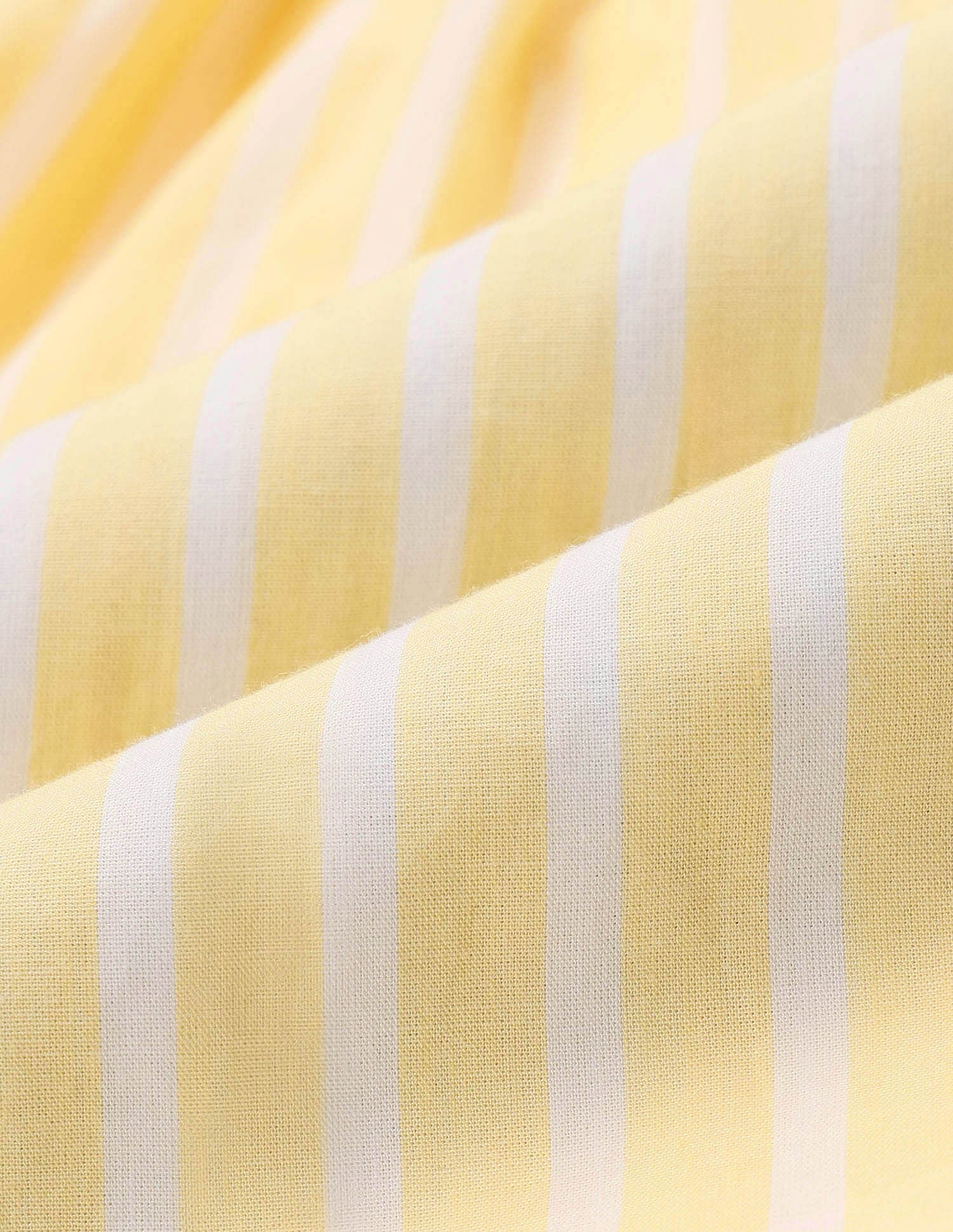 Girls Vertical Striped Shirt Dress Light Yellow - U.S. POLO ASSN. | Large