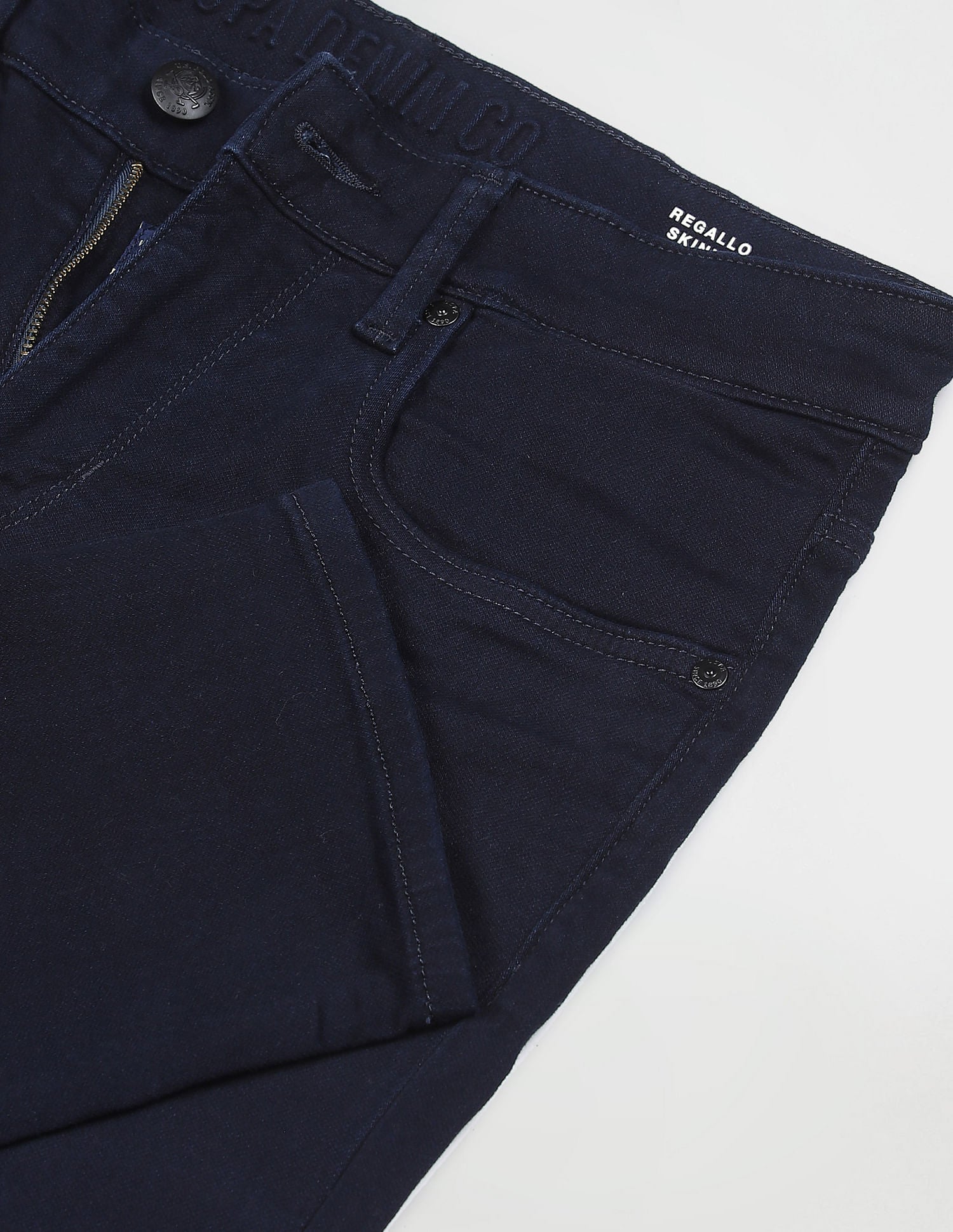 Regallo Skinny Fit Dark Wash Jeans Blue - U.S. Polo Assn. India | Large
