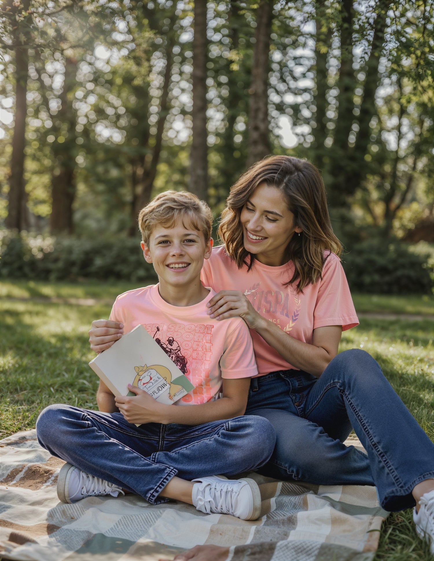 Boys Brand Printed Regular Fit T-Shirt Light Pink - U.S. POLO ASSN. | Large