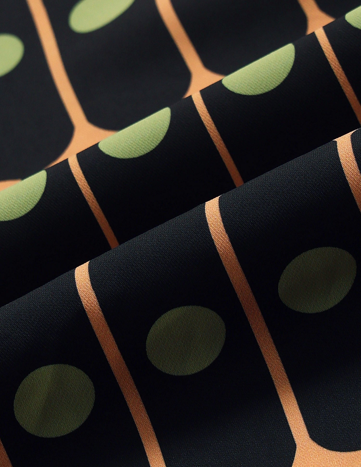 Geometric Printed Midi Shirt Dress Black - U.S. POLO ASSN. | Large