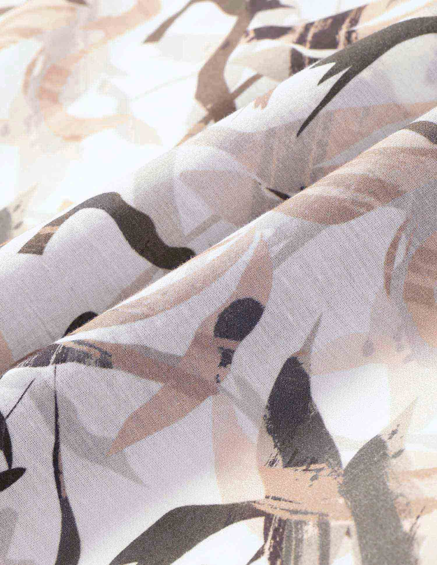 Abstract Printed Slim Fit Shirt Olive - U.S. POLO ASSN. | Large