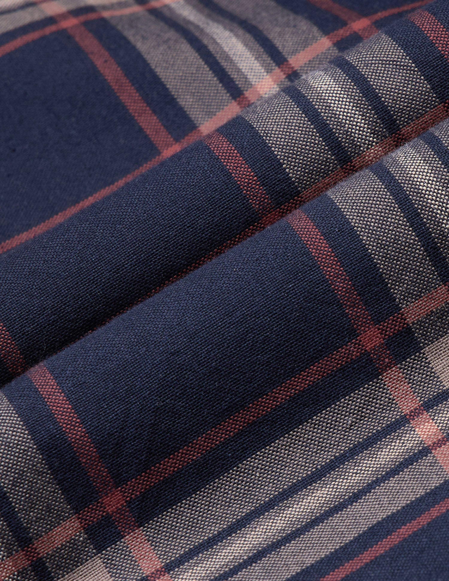 Grid Tattersall Checked Regular Fit Shirt Navy - U.S. Polo Assn. India | Large