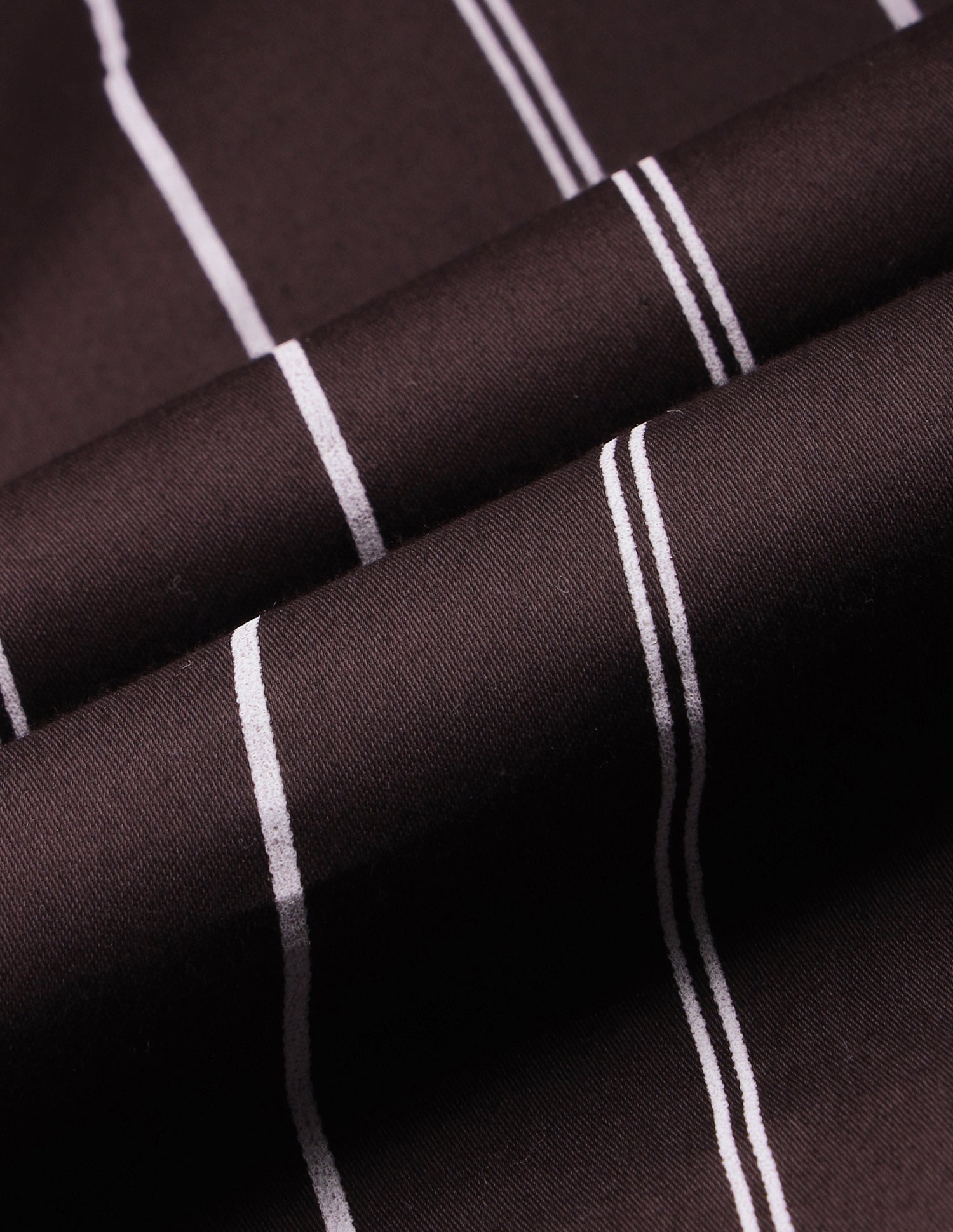 Satin Vertical Striped Shirt Brown - U.S. Polo Assn. India | Large