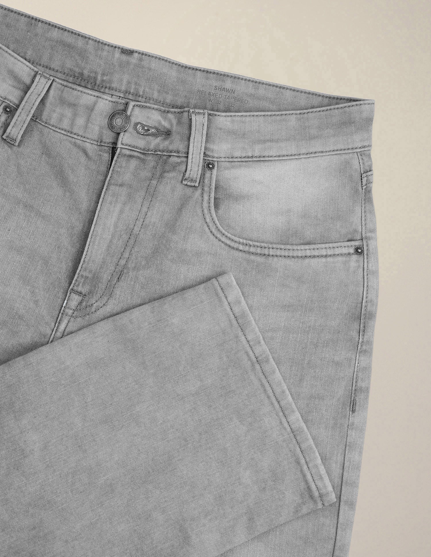 Shawn Relaxed Fit Grey Jeans Grey - U.S. Polo Assn. India | Large