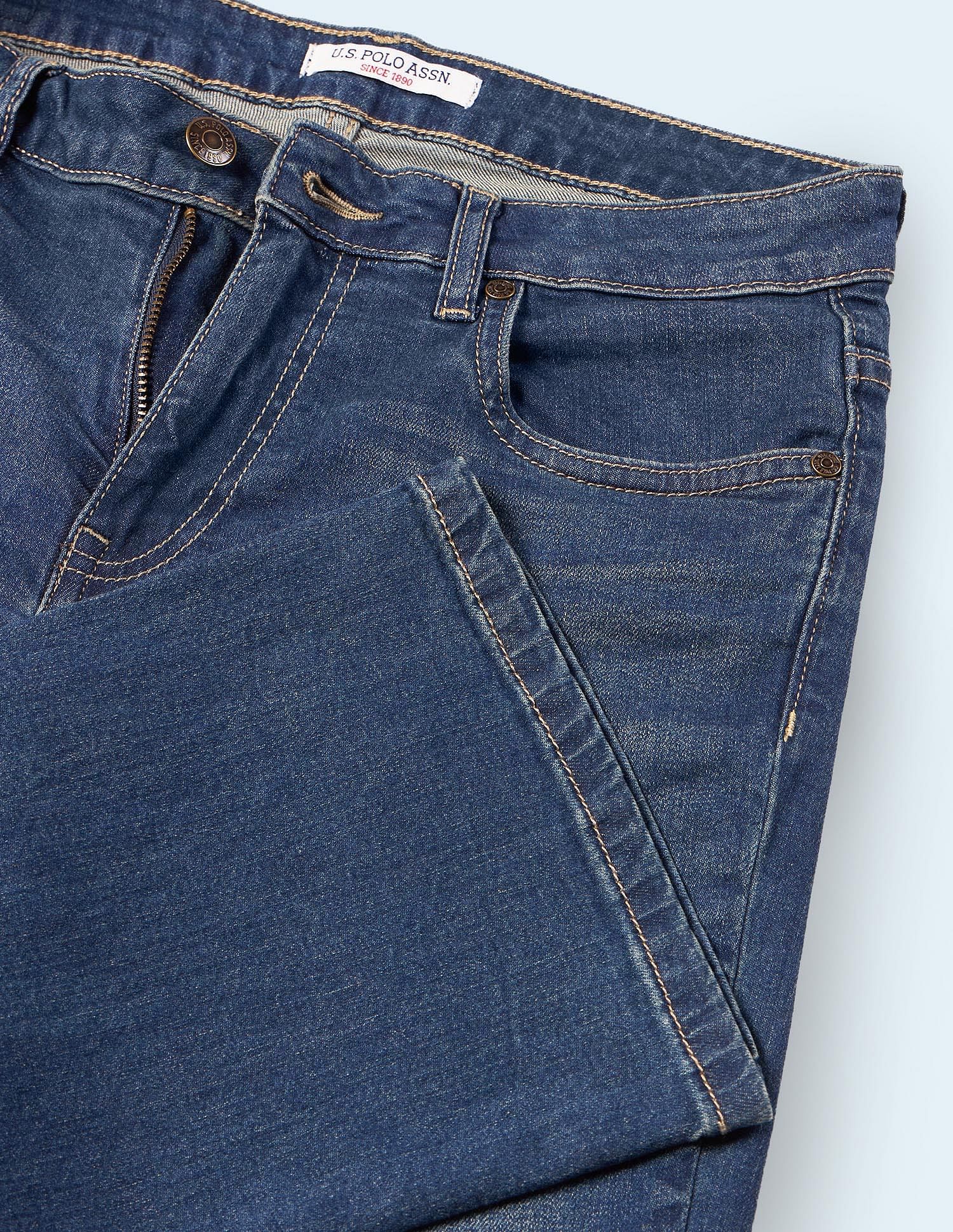 Skinny Bootcut Fit Blue Jeans Blue - U.S. POLO ASSN. | Large