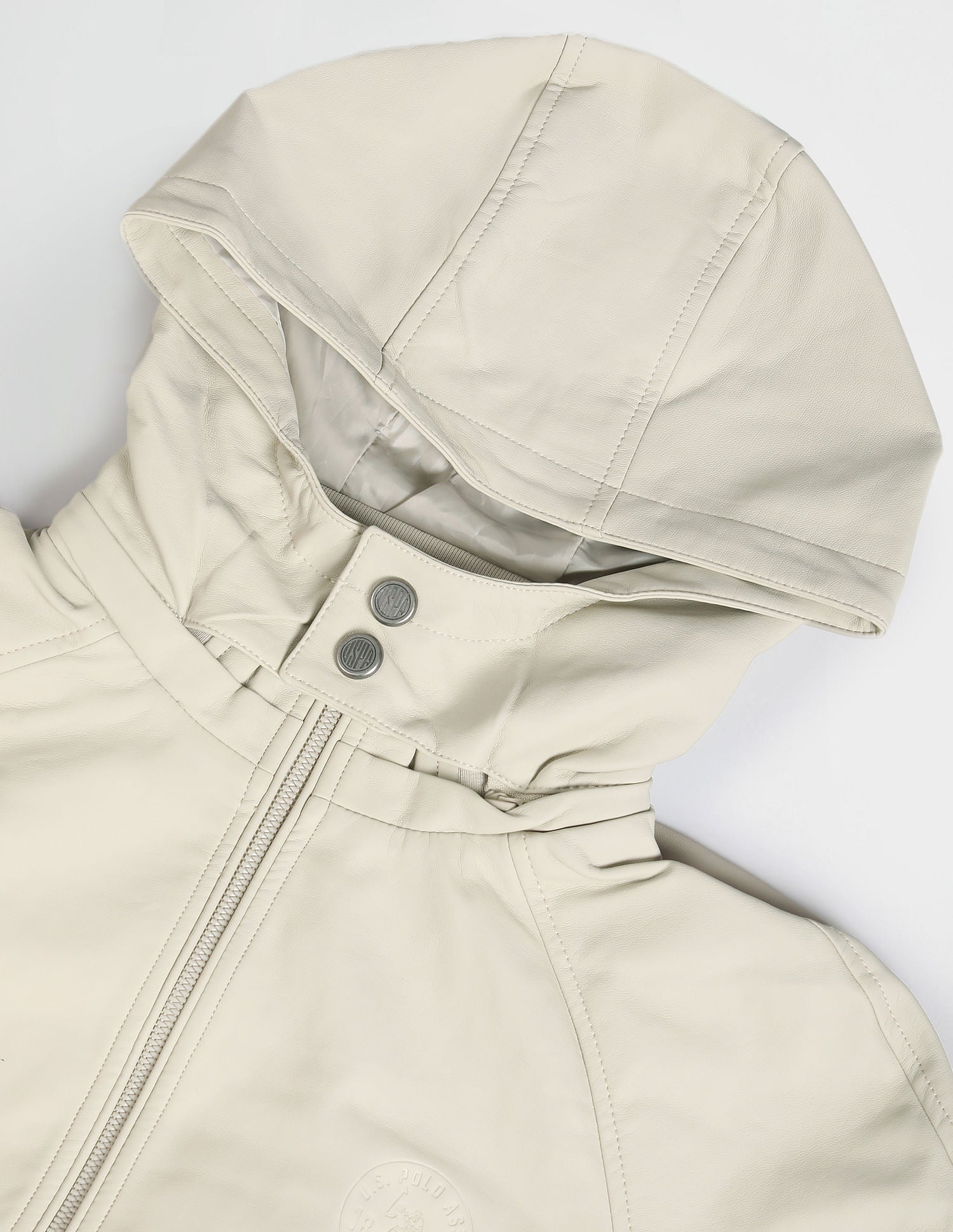 Solid Bomber Jacket Beige - U.S. POLO ASSN. | Large