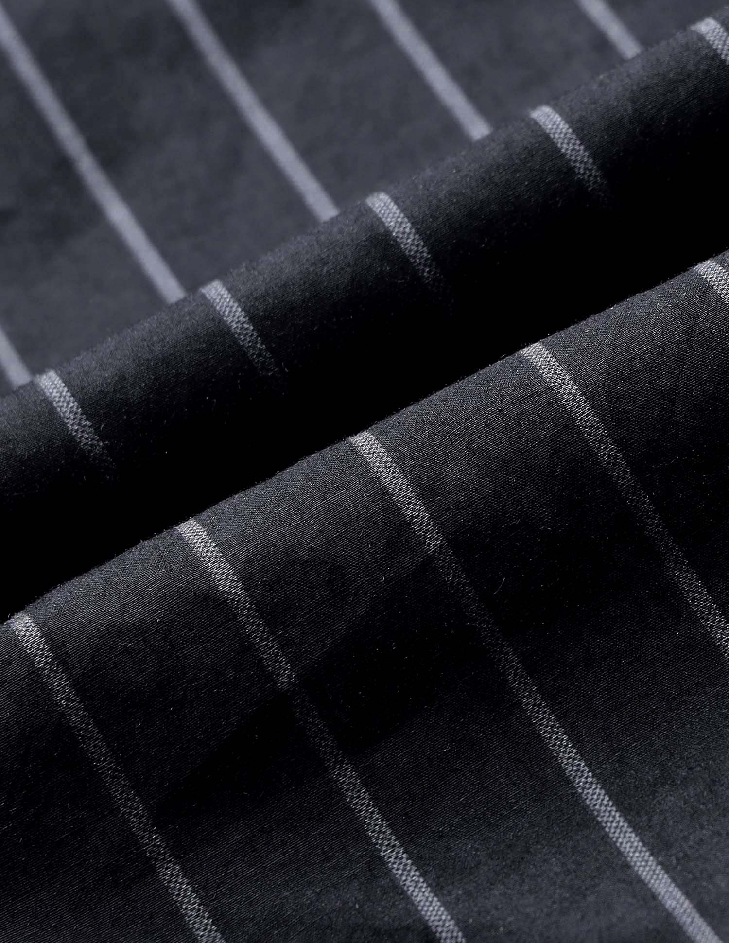 Vertical Striped Tailored Fit Shirt Black - U.S. POLO ASSN. | Large