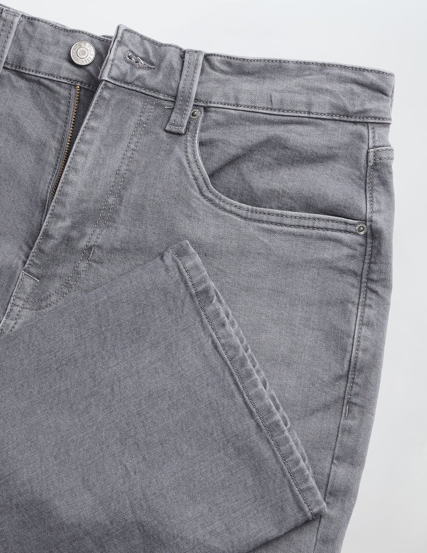 Connor Bootcut Fit Grey Jeans Grey - U.S. Polo Assn. India | Large