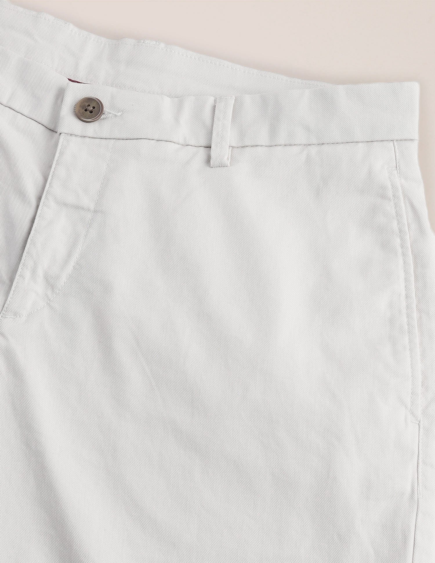 Slim Fit Dobby Shorts Ecru - U.S. Polo Assn. India | Large