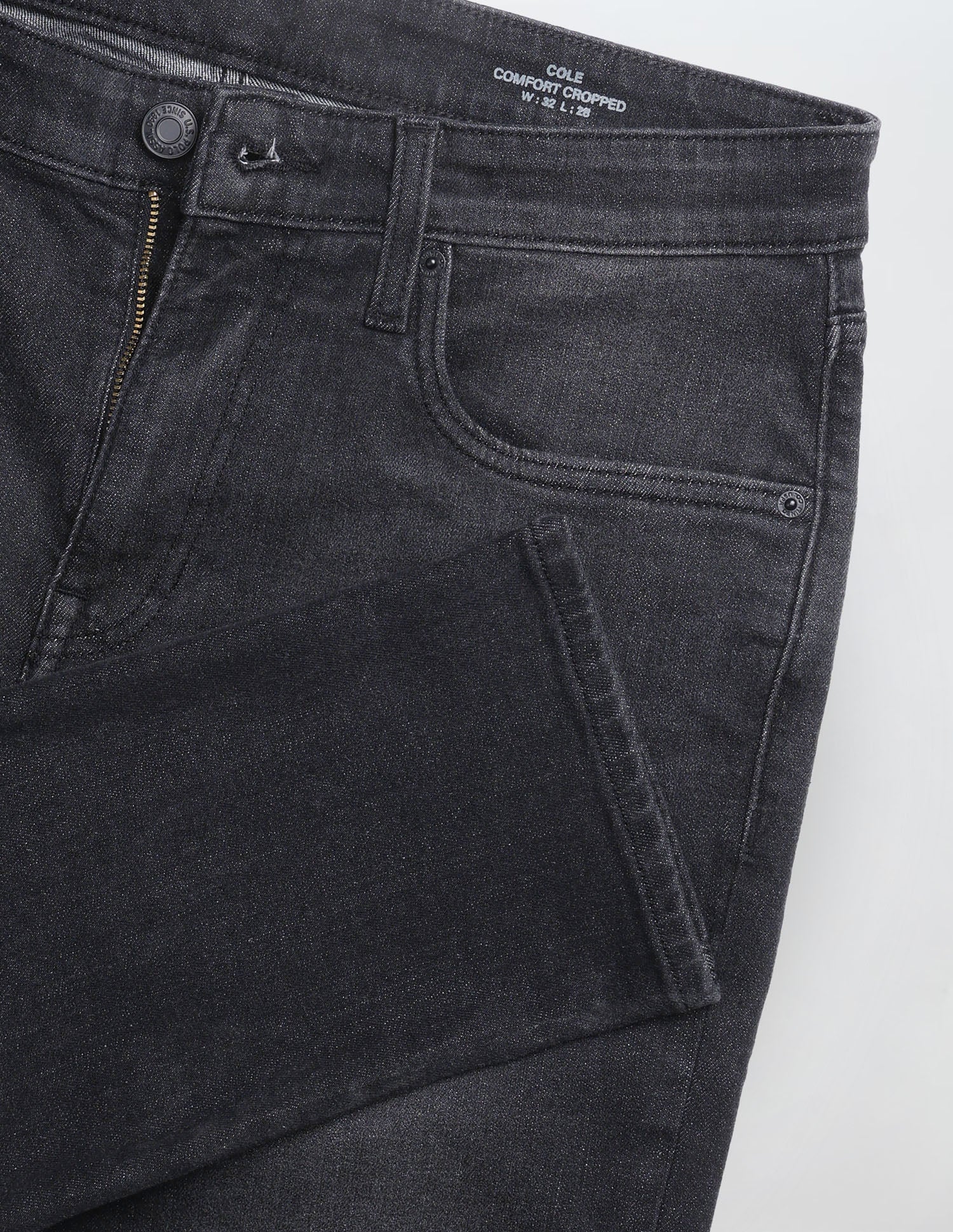 Cole Comfort Cropped Fit Black Jeans Black - U.S. Polo Assn. India | Large