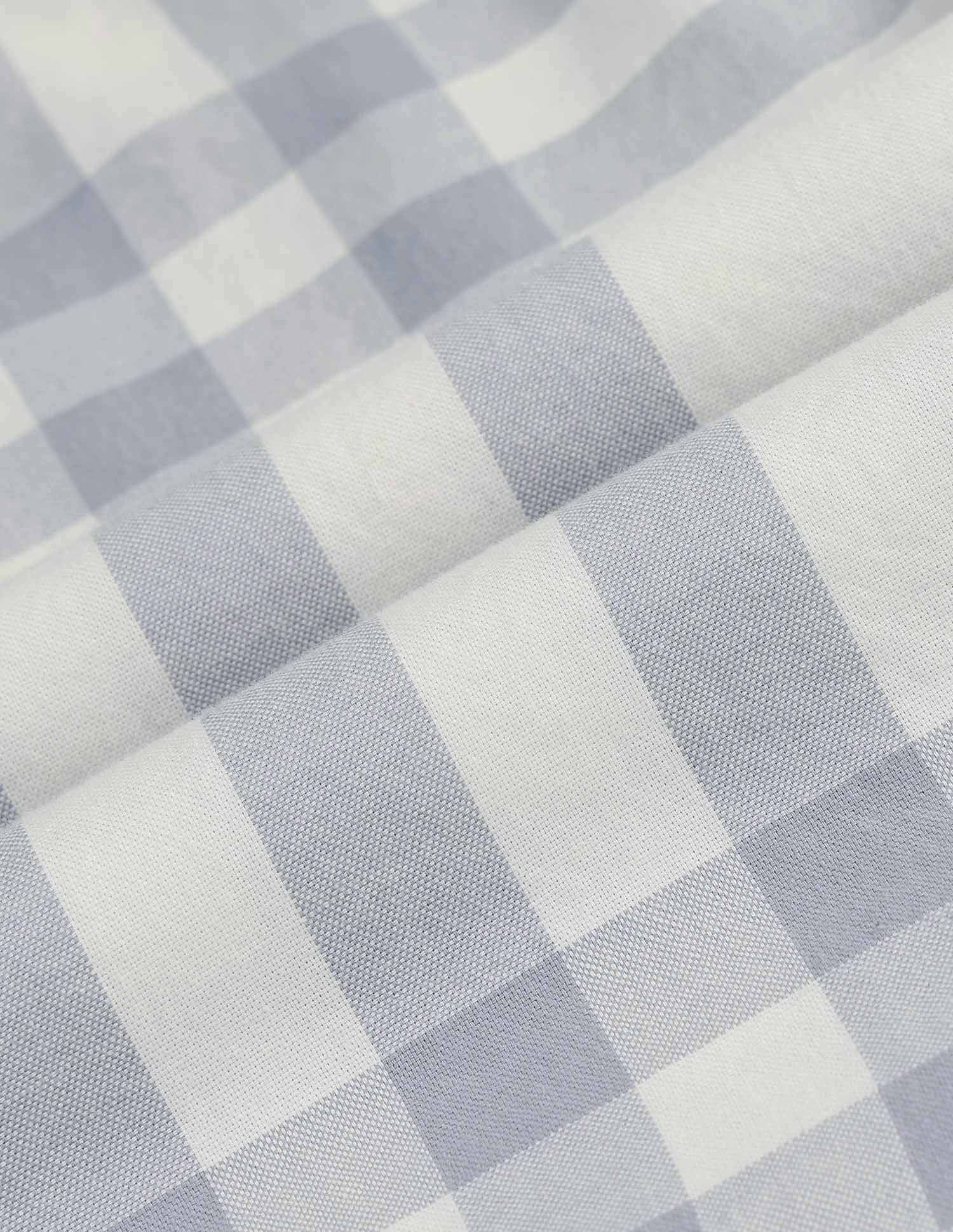 Grid Tattersall Checked Pure Cotton Shirt Grey - U.S. Polo Assn. India | Large