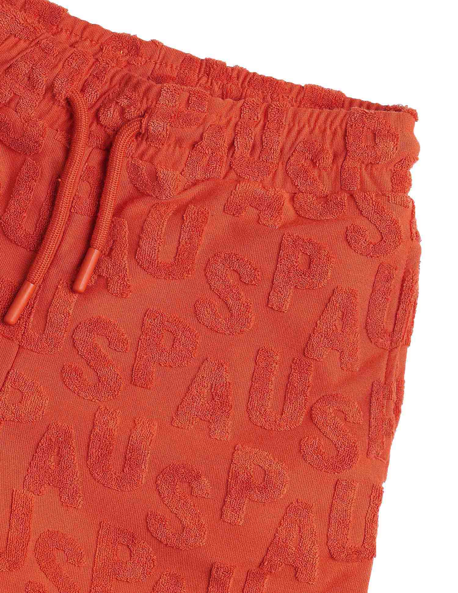 Boys Brand Appliqued Regular Fit Shorts Orange - U.S. POLO ASSN. | Large