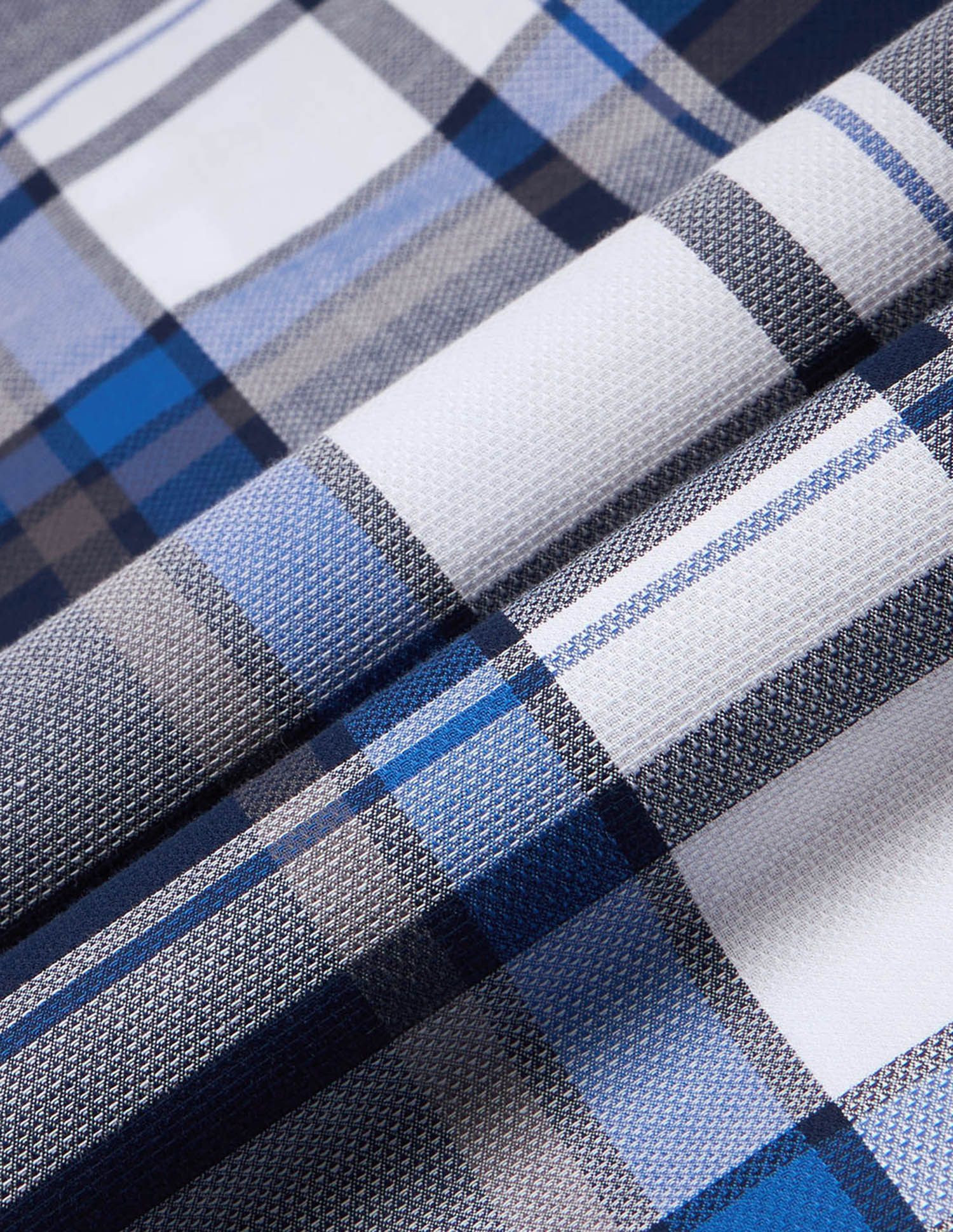 Plaid Checked Tailored Fit Shirt Navy - U.S. Polo Assn. India | Large