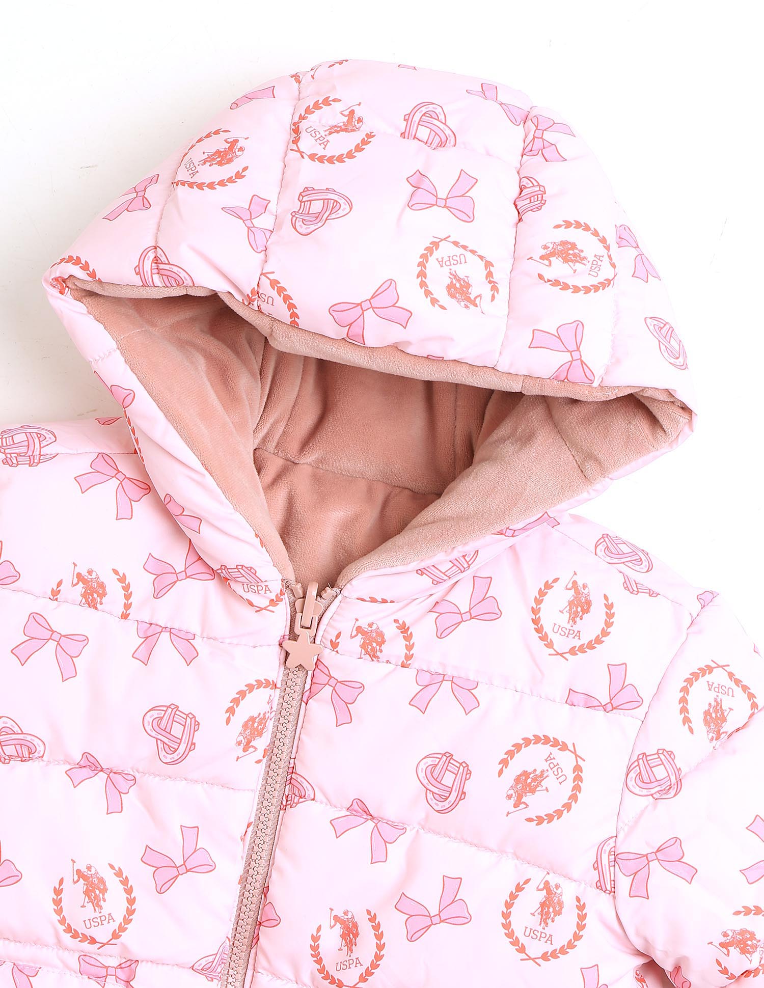 Girls Reversible Regular Fit Jacket Pink - U.S. Polo Assn. India | Large