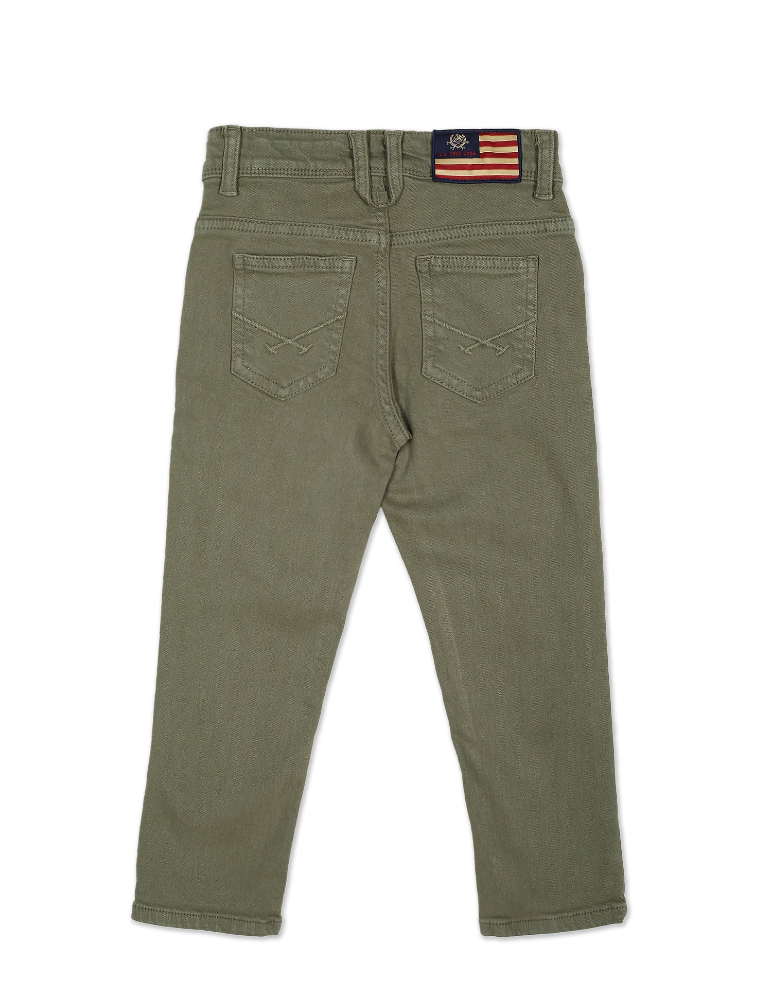 Slim Fit Mid Rise Jeans Olive - U.S. Polo Assn. India | Large