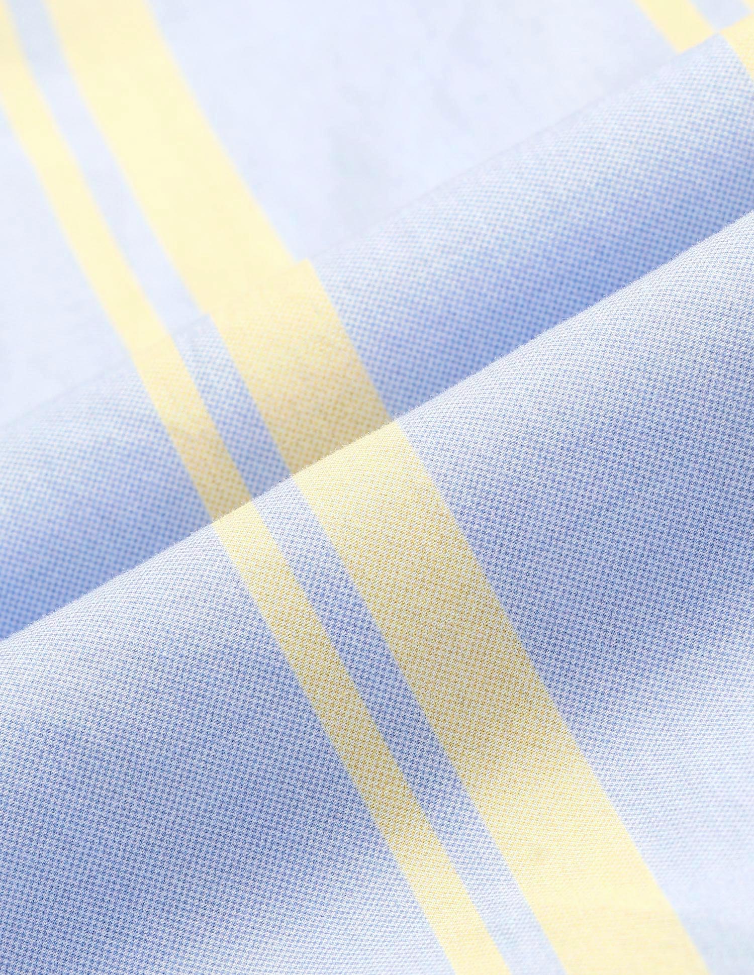 Vertical Stripe Cotton Shirt Blue - U.S. POLO ASSN. | Large