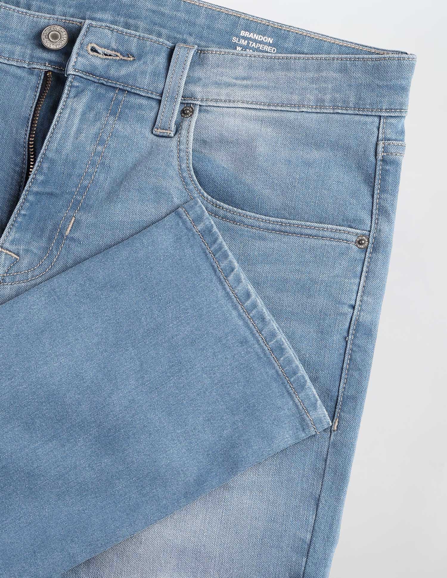 Brandon Slim Tapered Fit Blue Jeans Indigo - U.S. POLO ASSN. | Large