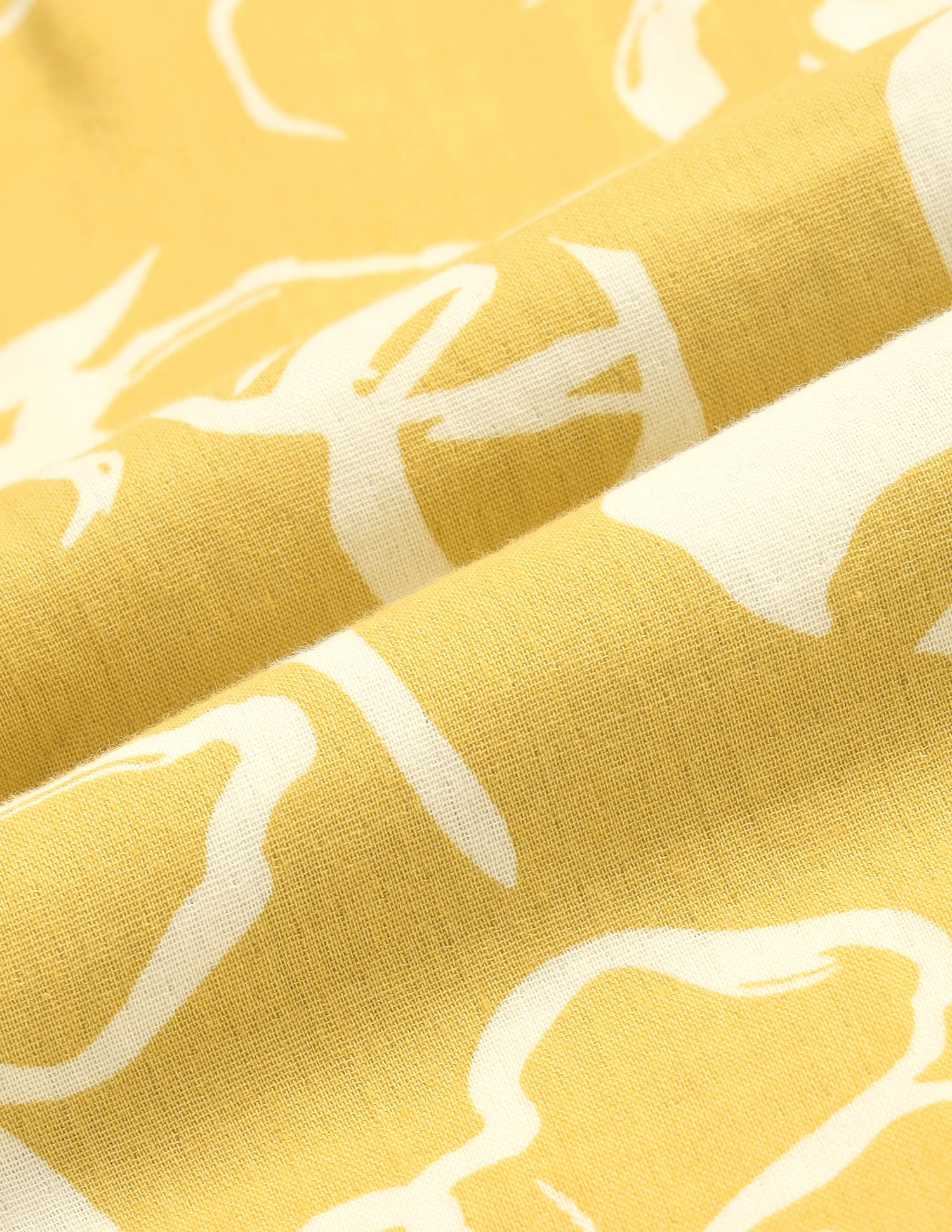 Floral Printed Boxy Fit Shirt Yellow - U.S. Polo Assn. India | Large