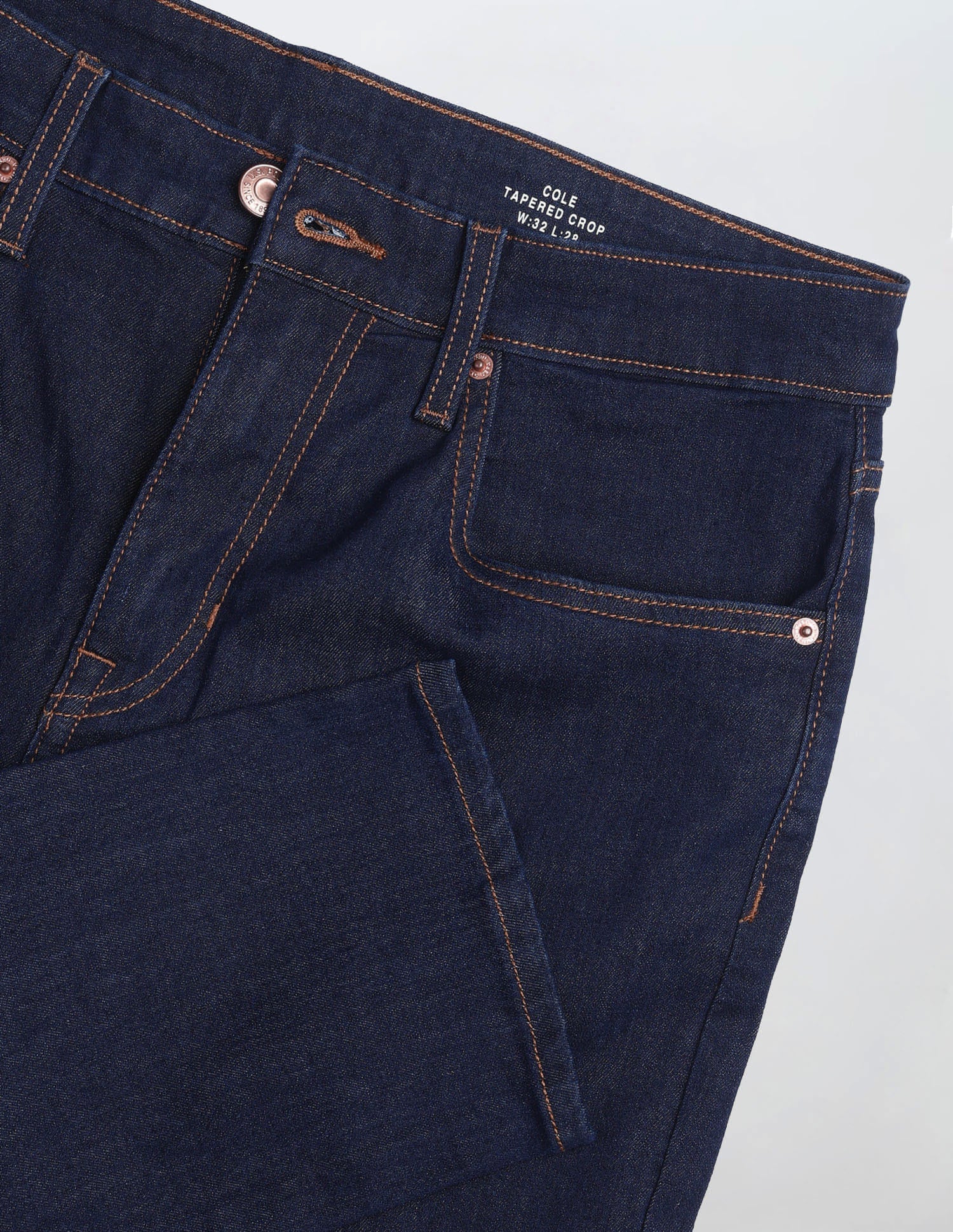 Solid Tapered Fit Jeans Blue - U.S. Polo Assn. India | Large