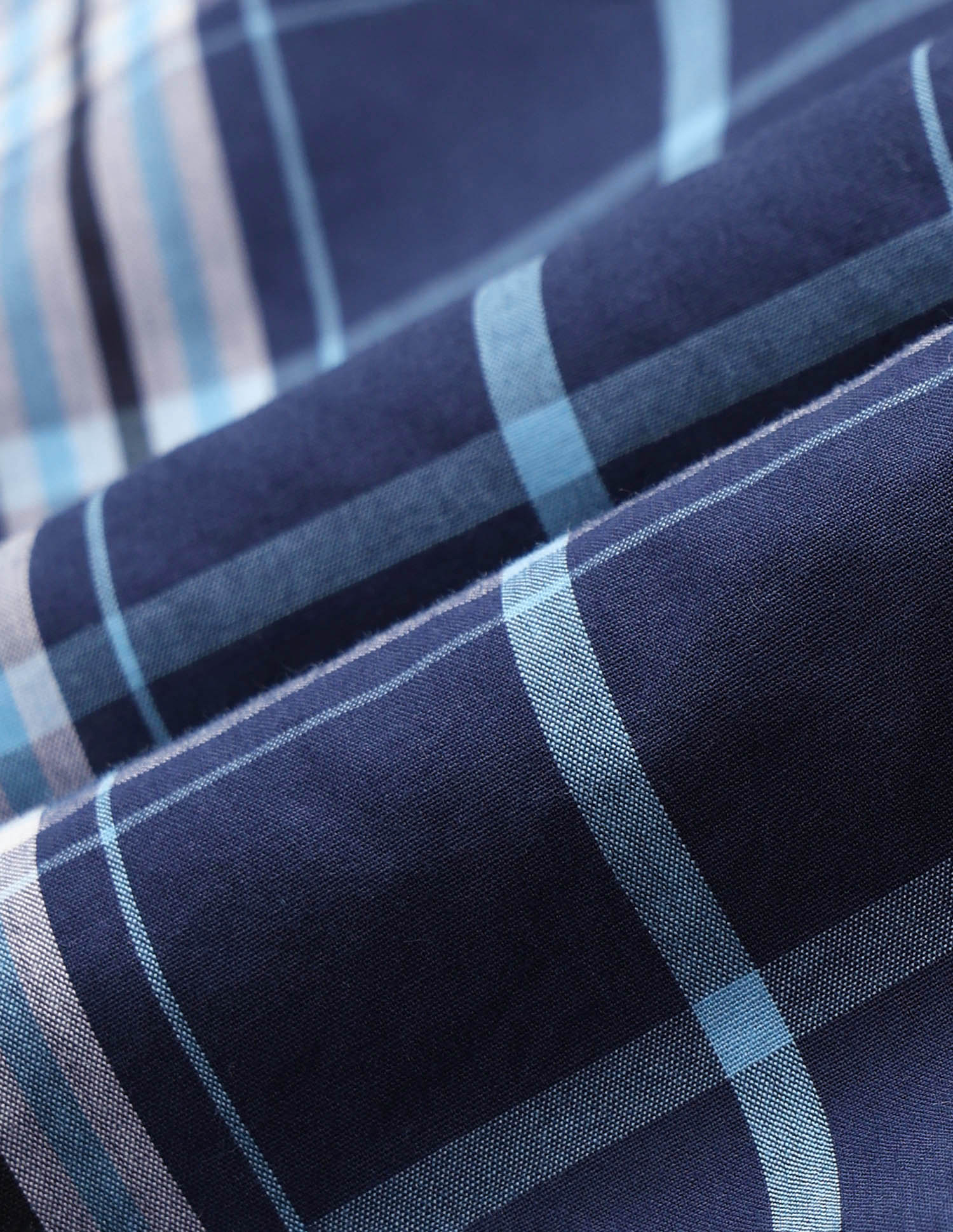 Plaid Checked Pure Cotton Shirt Navy - U.S. Polo Assn. India | Large