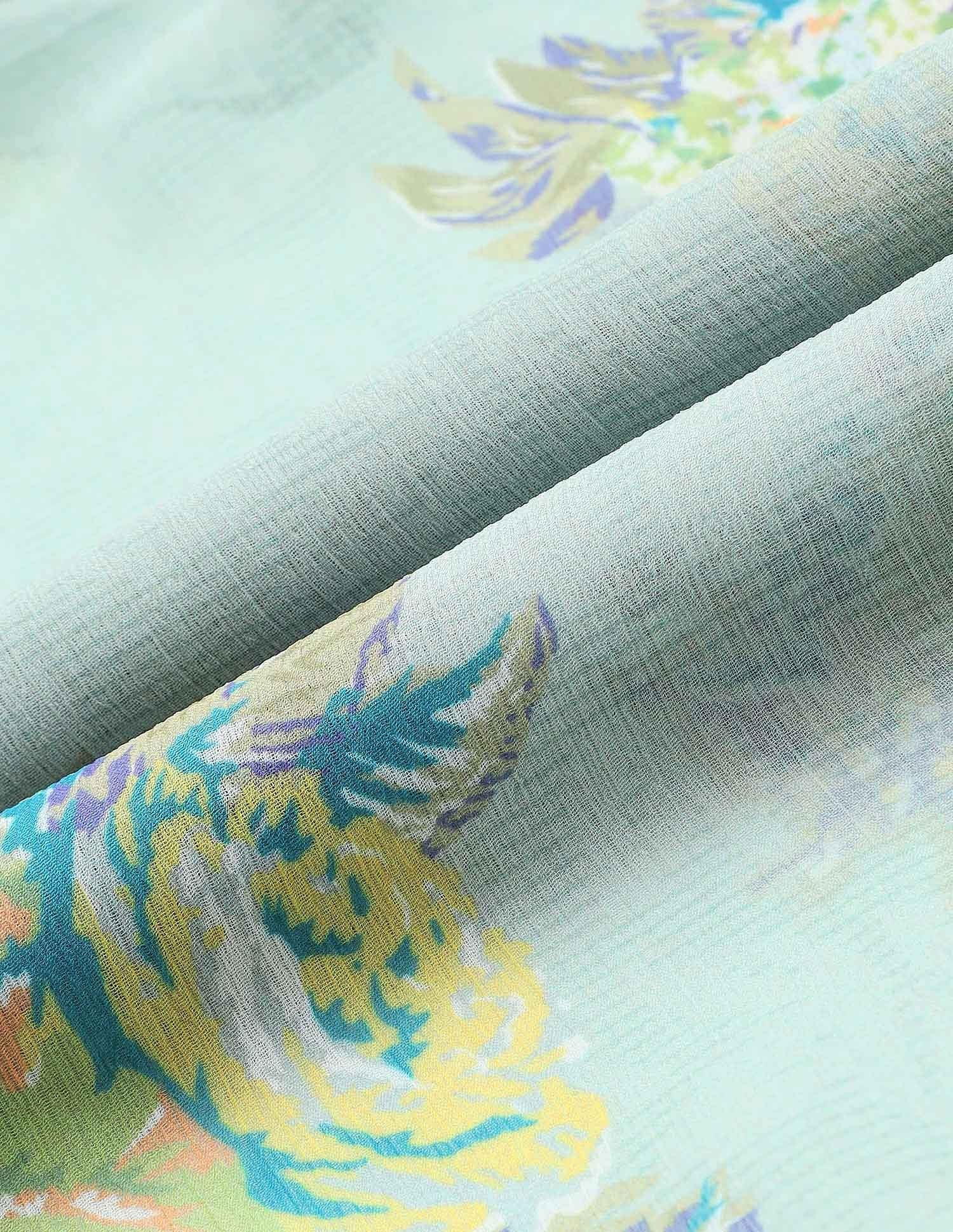 Abstract Printed Chiffon Top Multicolour - U.S. POLO ASSN. | Large