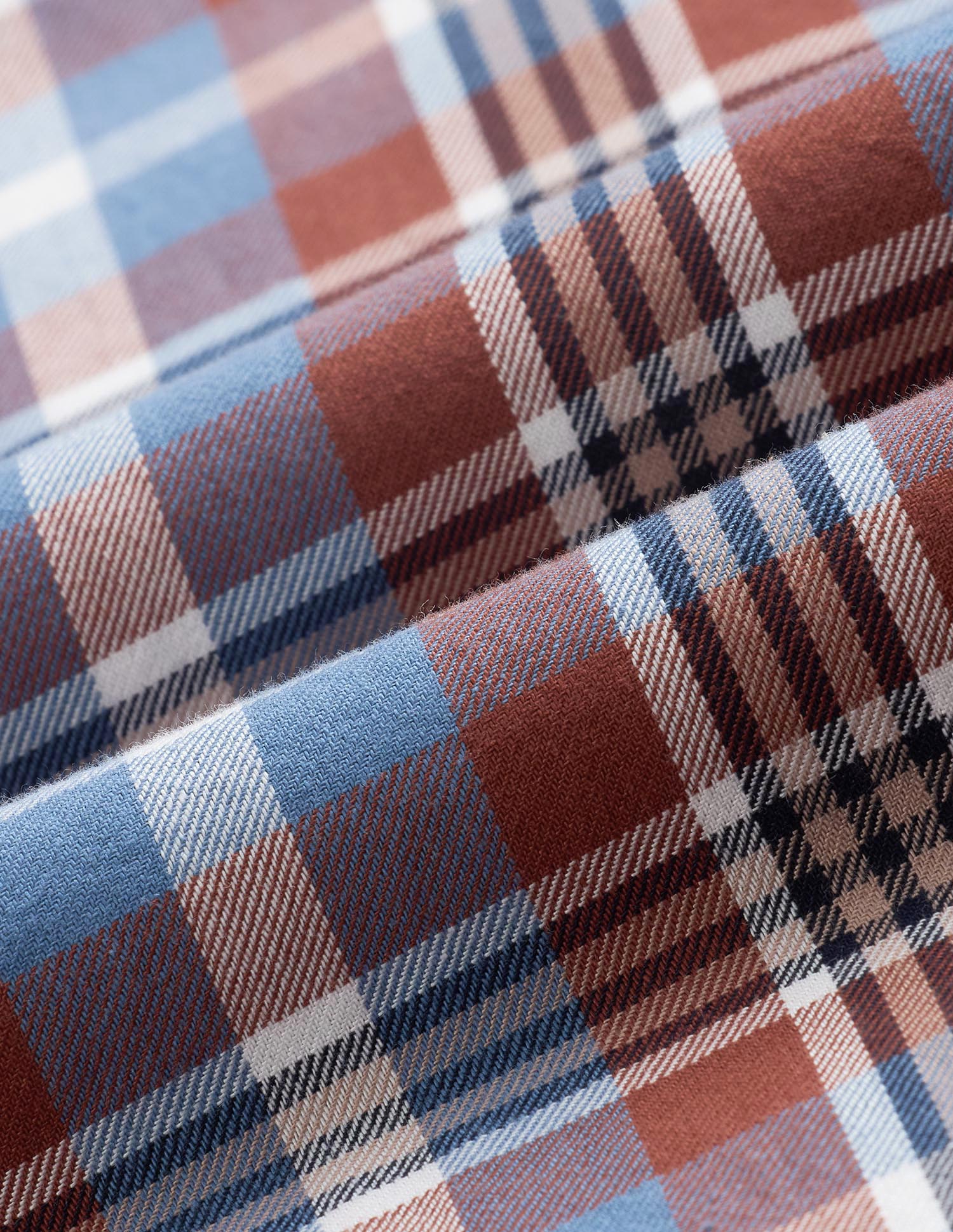Plaid Checked Pure Cotton Shirt Rust - U.S. Polo Assn. India | Large