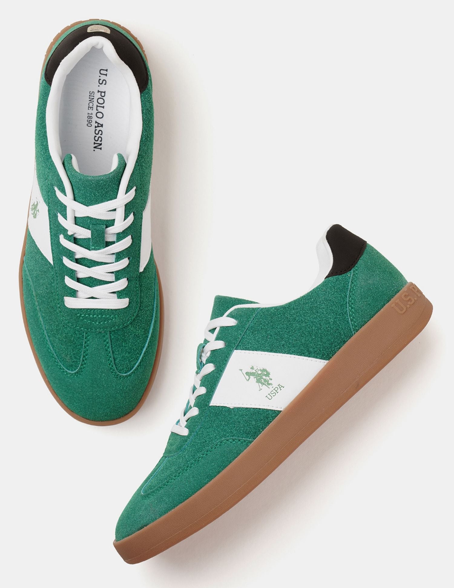 Men Skylar Colour Blocked Sneakers Green - U.S. POLO ASSN. | Large