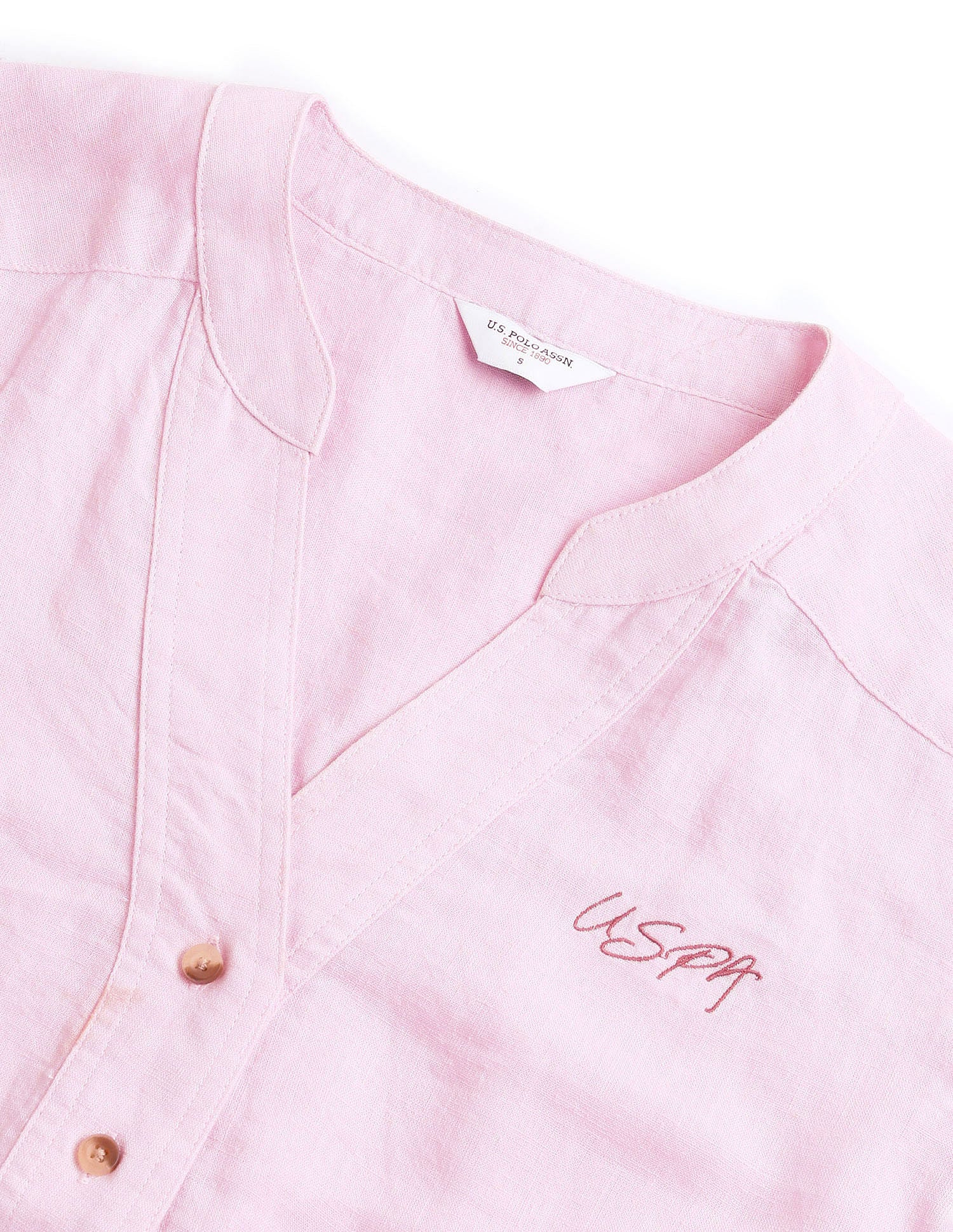 Solid Linen Tunic Top Lavender - U.S. POLO ASSN. | Large