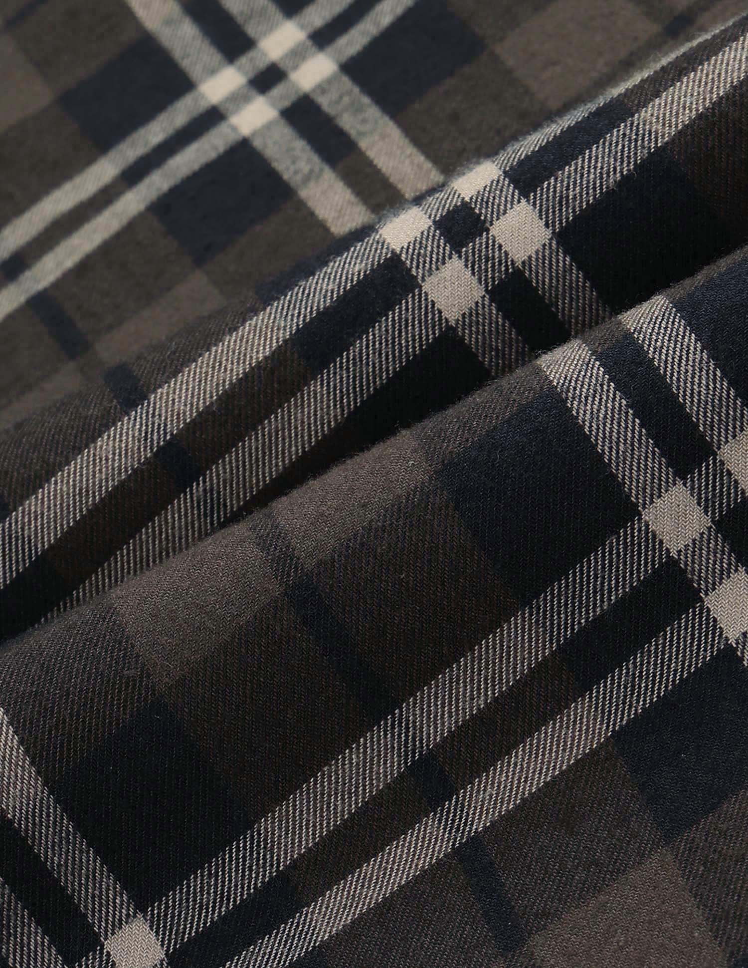 Tartan Checked Regular Fit Shirt Dark Brown - U.S. POLO ASSN. | Large