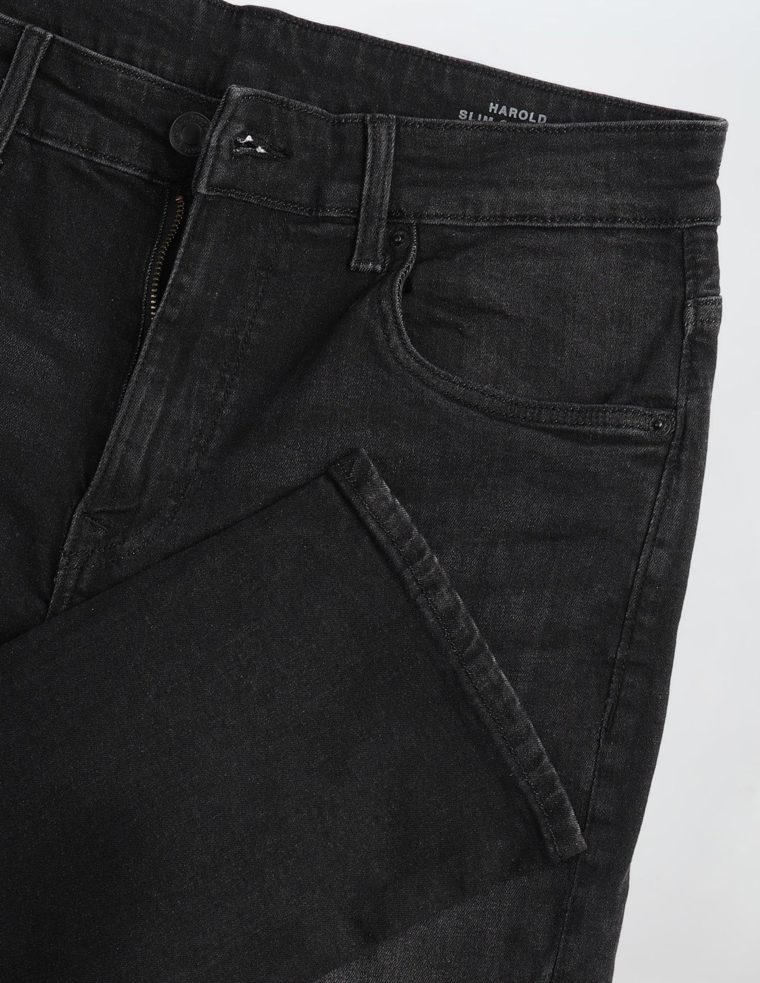 Harold Slim Straight Fit Black Jeans Black - U.S. POLO ASSN. | Large