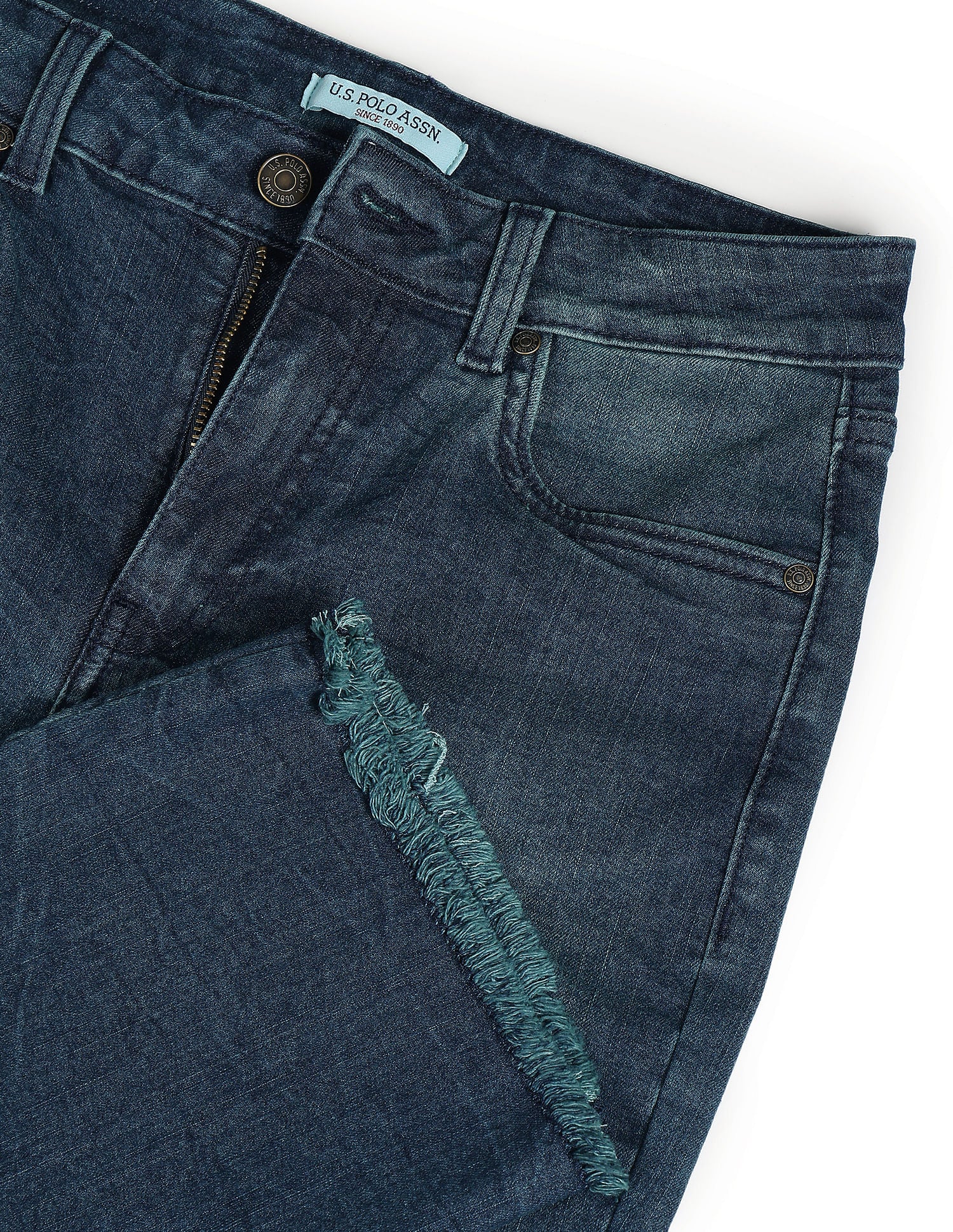 Straight Fit Rinsed Jeans Dark Blue - U.S. POLO ASSN. | Large