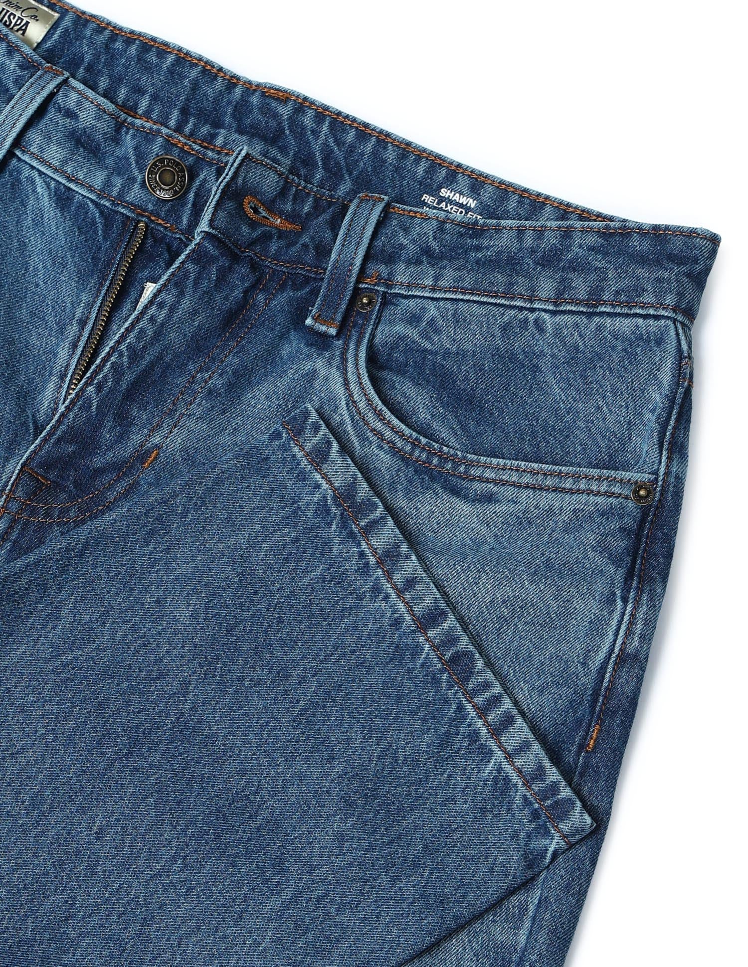 Shawn Relaxed Fit Blue Jeans Indigo - U.S. POLO ASSN. | Large