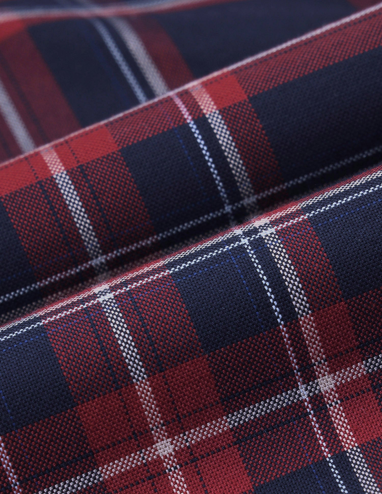 Tailored Fit Tartan Checked Shirt Navy - U.S. Polo Assn. India | Large