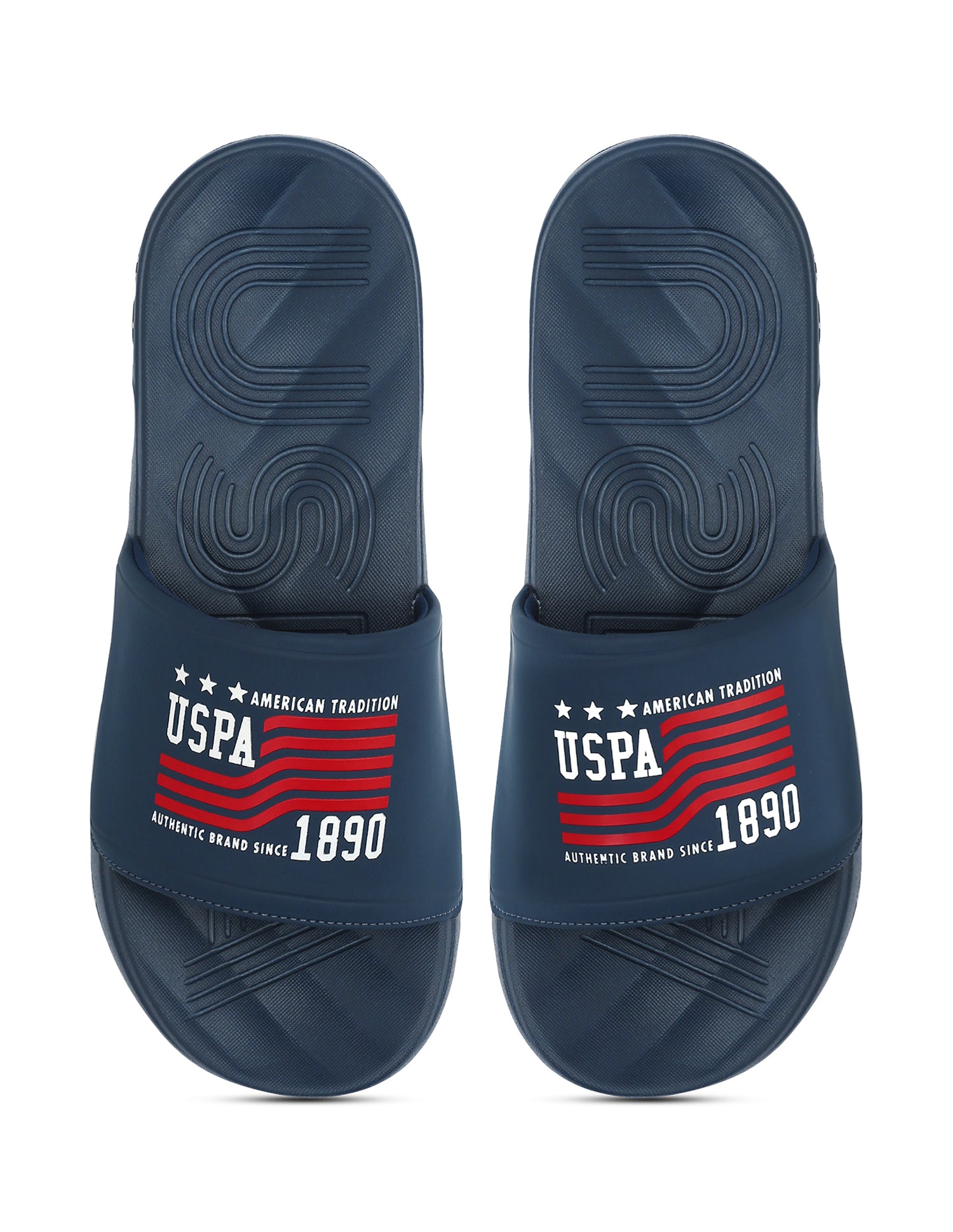 Men Axer Open Toe Slippers Navy - U.S. Polo Assn. India | Large