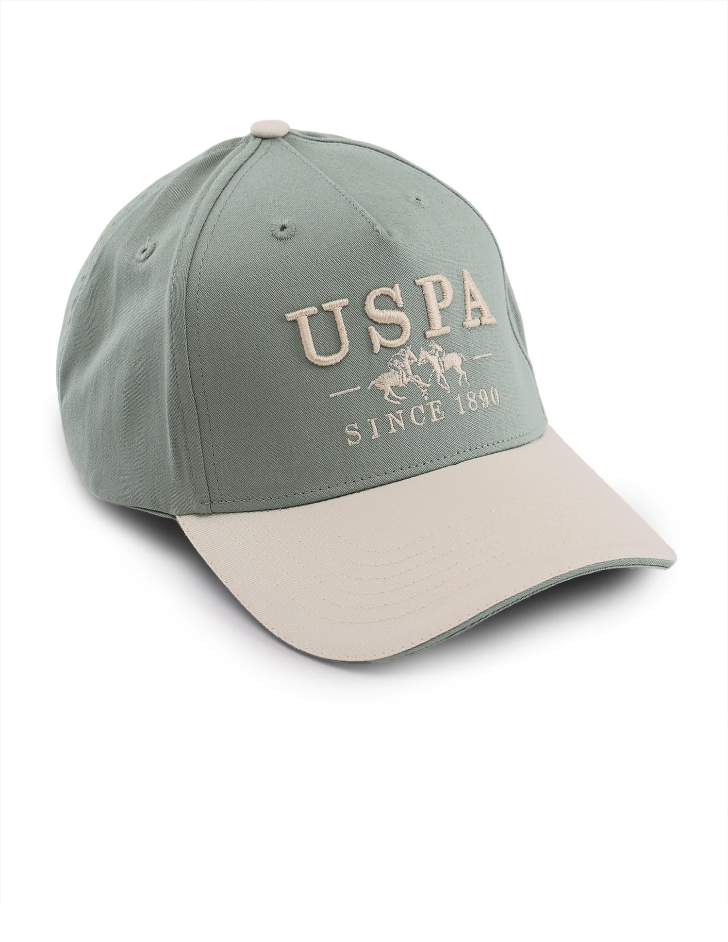 Brand Embroidered Twill Cap Green - U.S. Polo Assn. India | Large