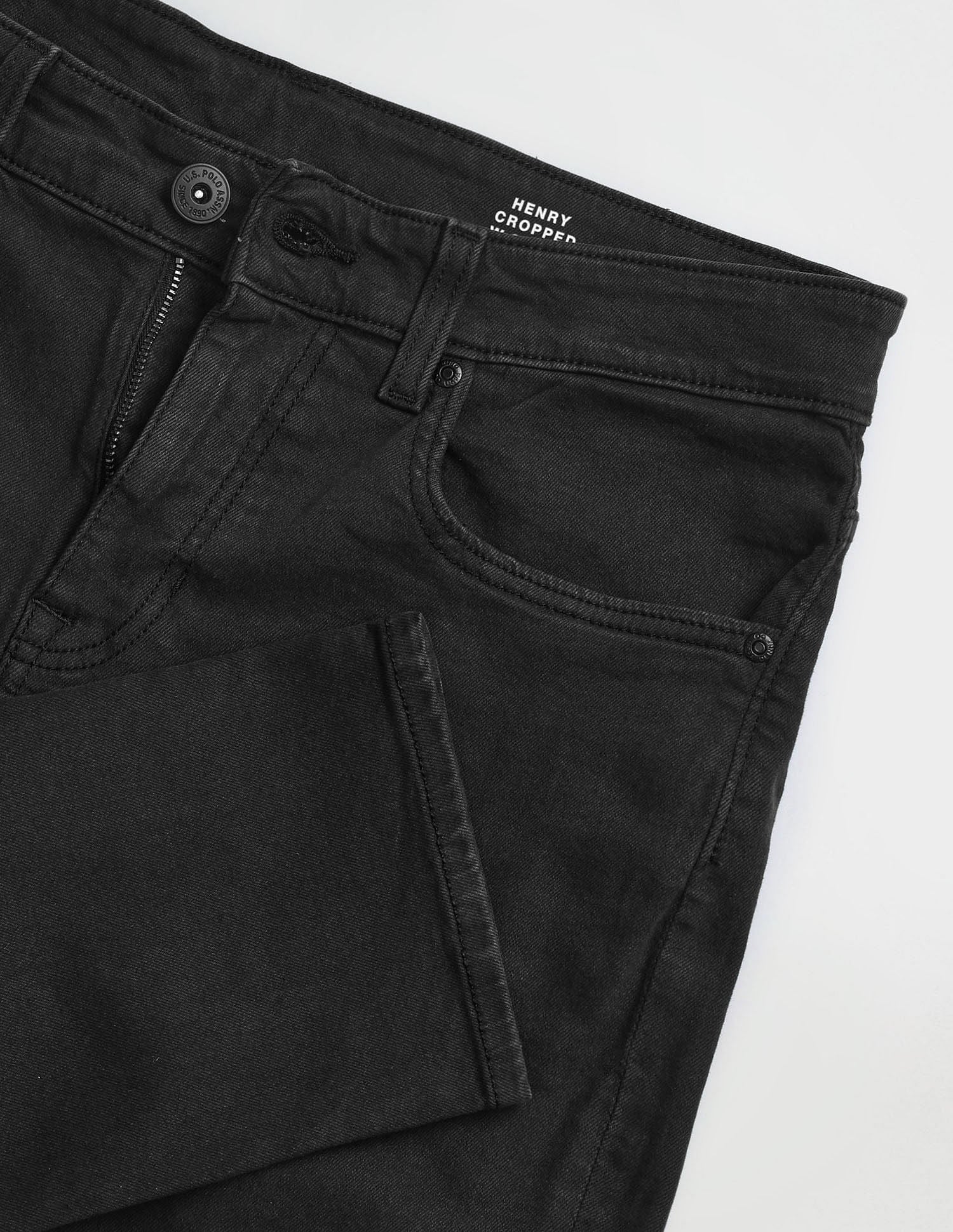 Henry Cropped Fit Jeans Black - U.S. Polo Assn. India | Large