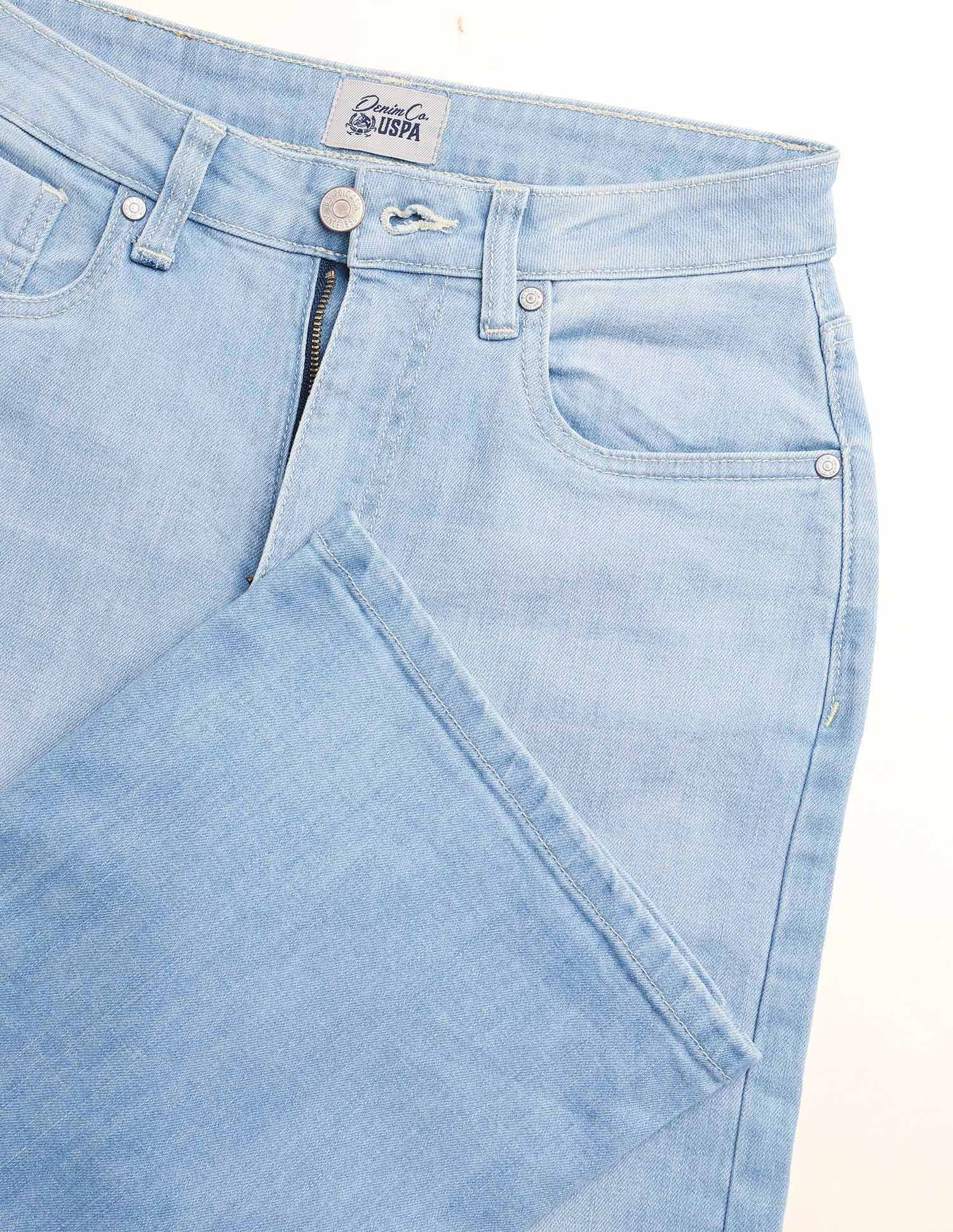 High Rise Wide Leg Fit Jeans Blue - U.S. Polo Assn. India | Large