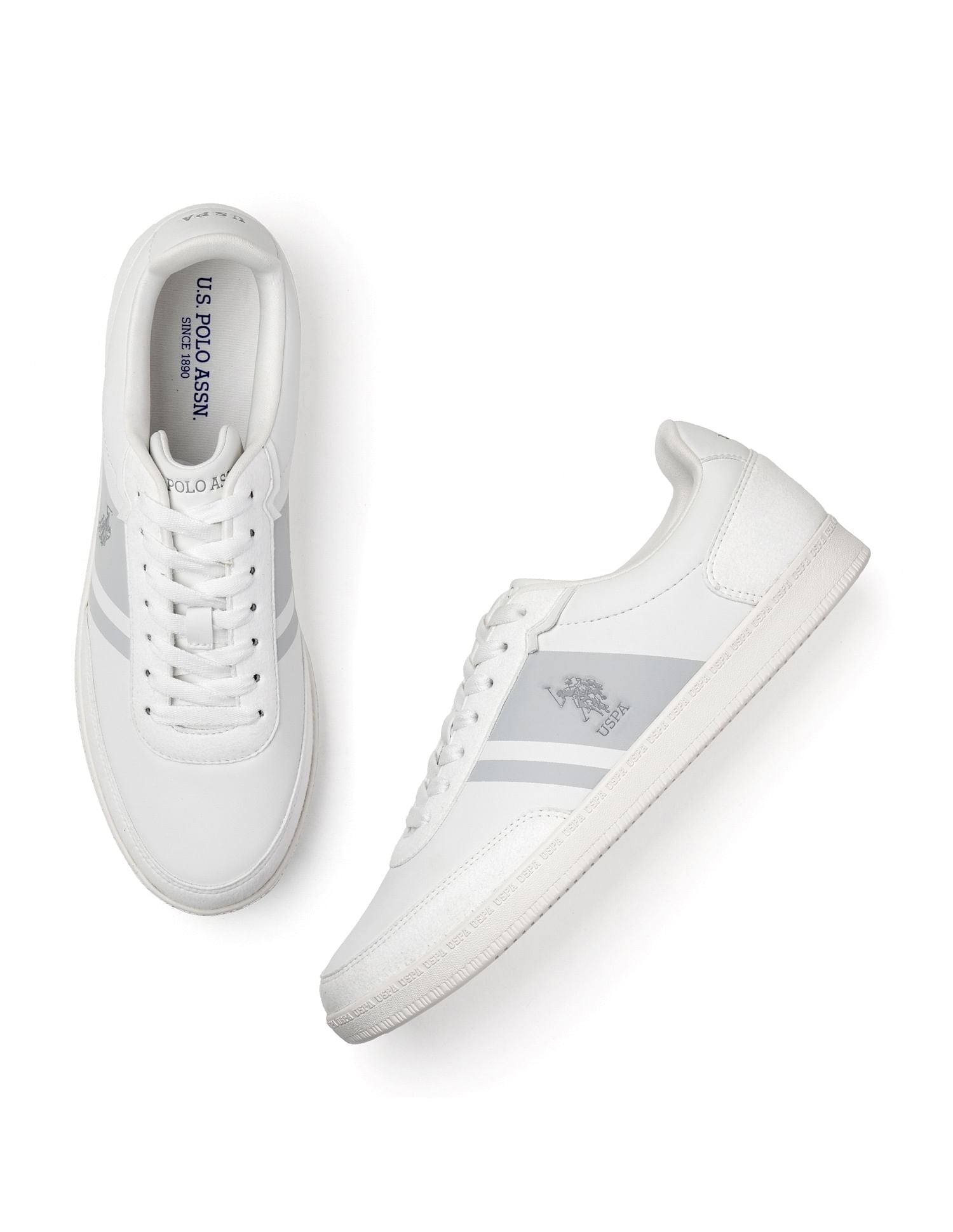 Men Jorge Colourblocked Sneakers Off White - U.S. POLO ASSN. | Large