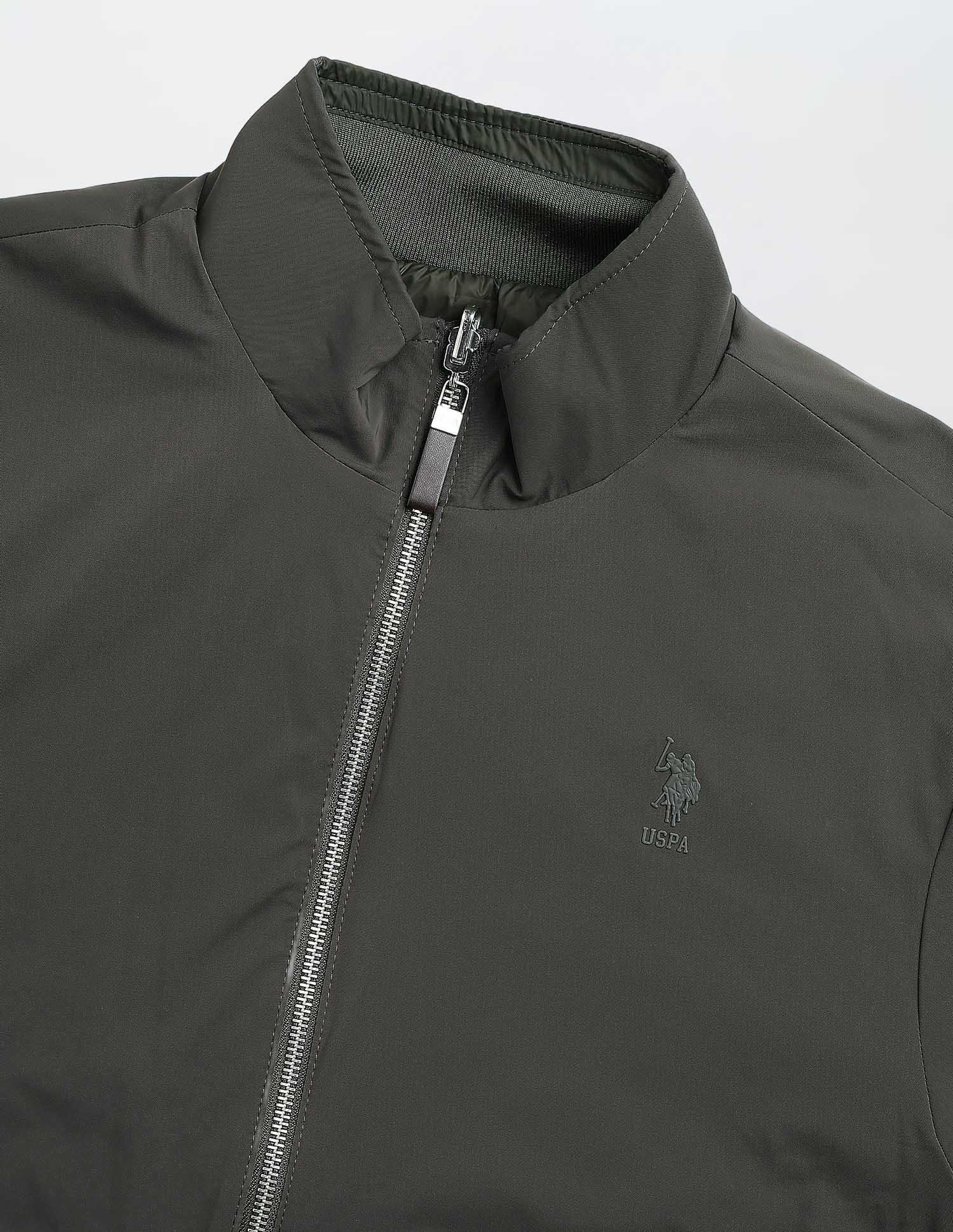 Reversible Regular Fit Jacket Green - U.S. Polo Assn. India | Large