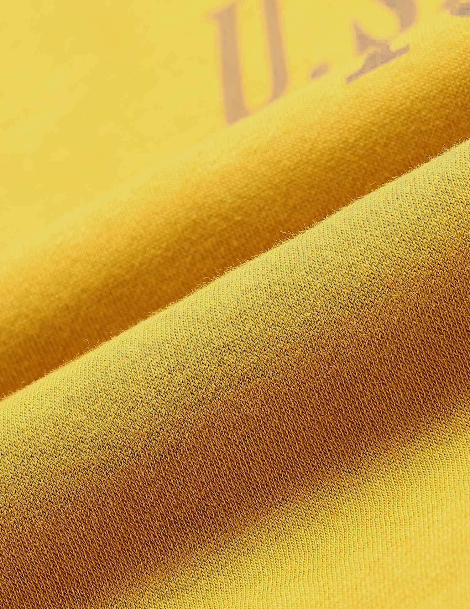 Brand Printed Regular Fit Sweatshirt Mustard - U.S. POLO ASSN. | Large