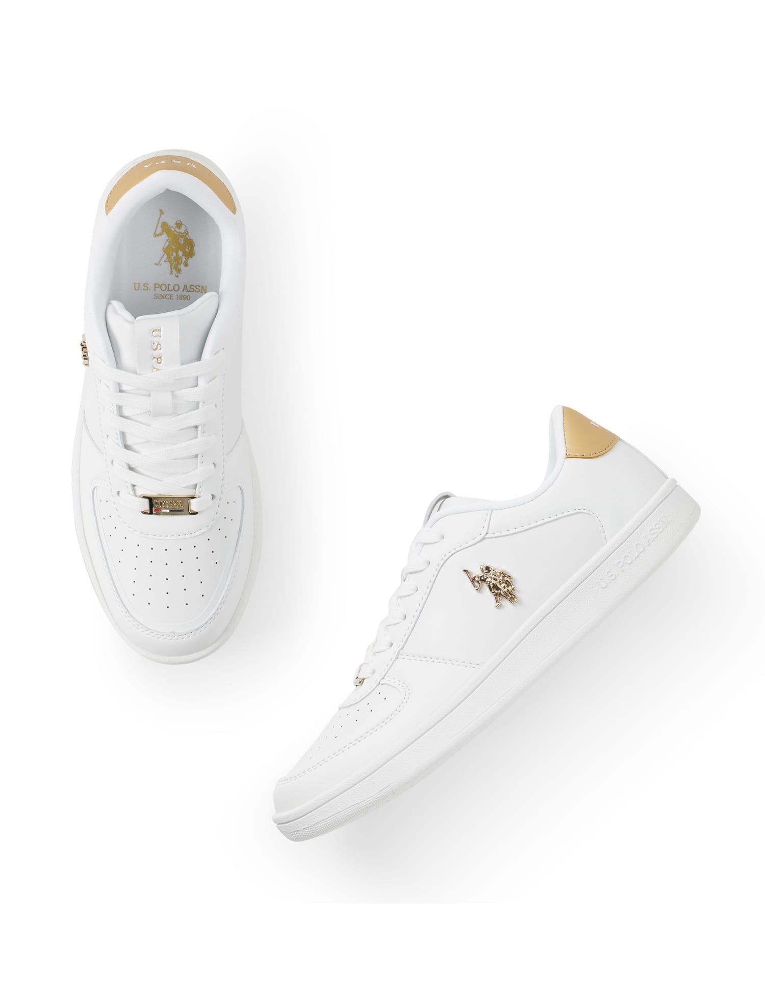 Solid Nyra Sneakers White - U.S. Polo Assn. India | Large