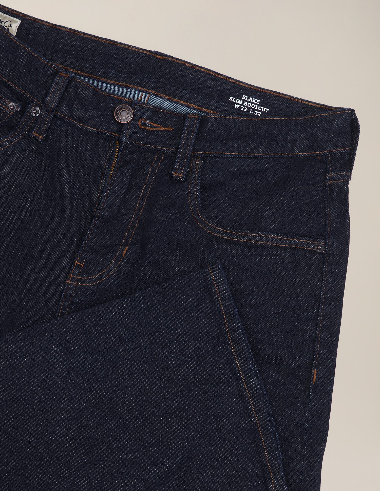 Blake Slim Bootcut Fit Blue Jeans Raw Rinse - U.S. Polo Assn. India | Large