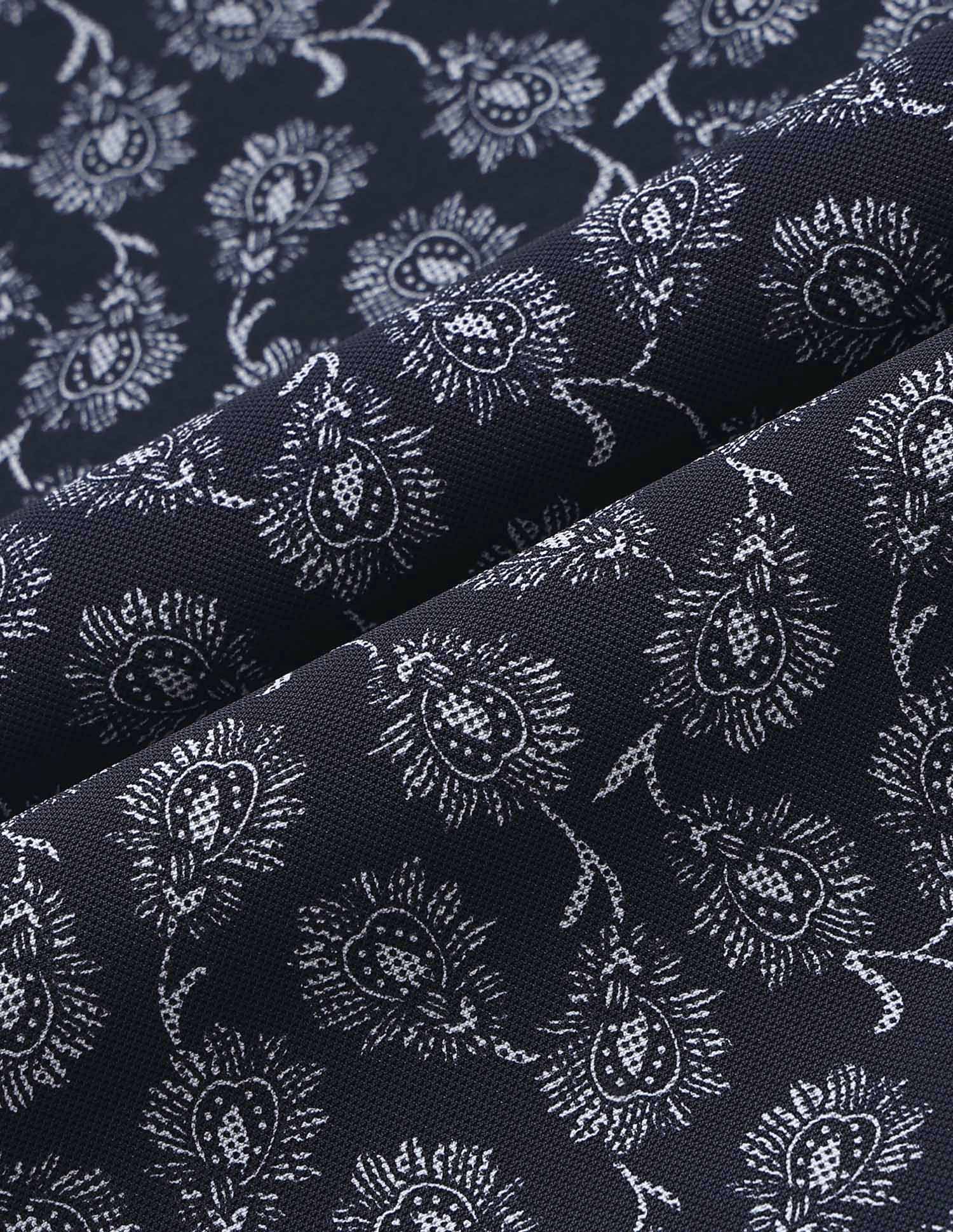 All-Over Printed Slim Fit Polo Shirt Navy - U.S. POLO ASSN. | Large