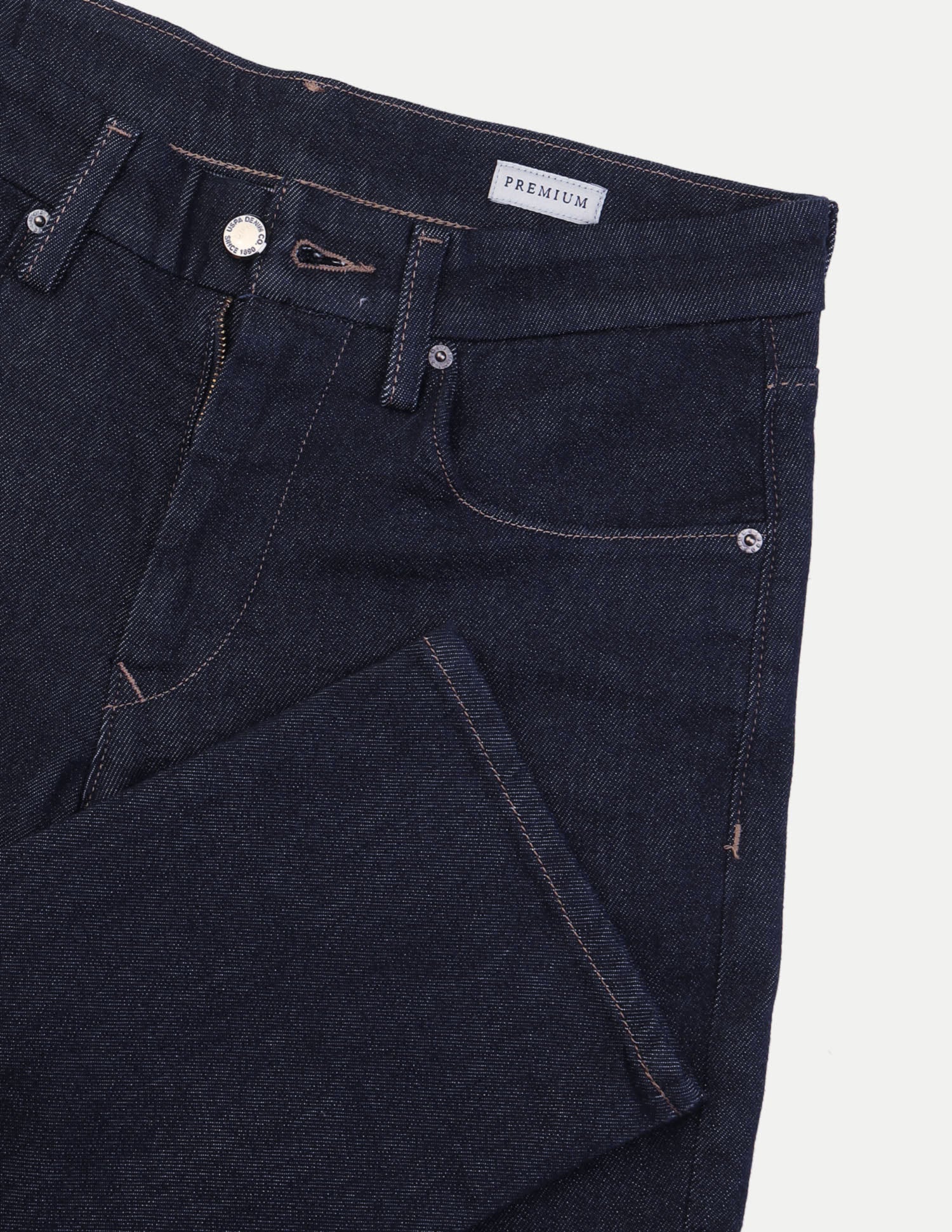 Harold Slim Straight Fit Blue Jeans Dark Blue - U.S. Polo Assn. India | Large