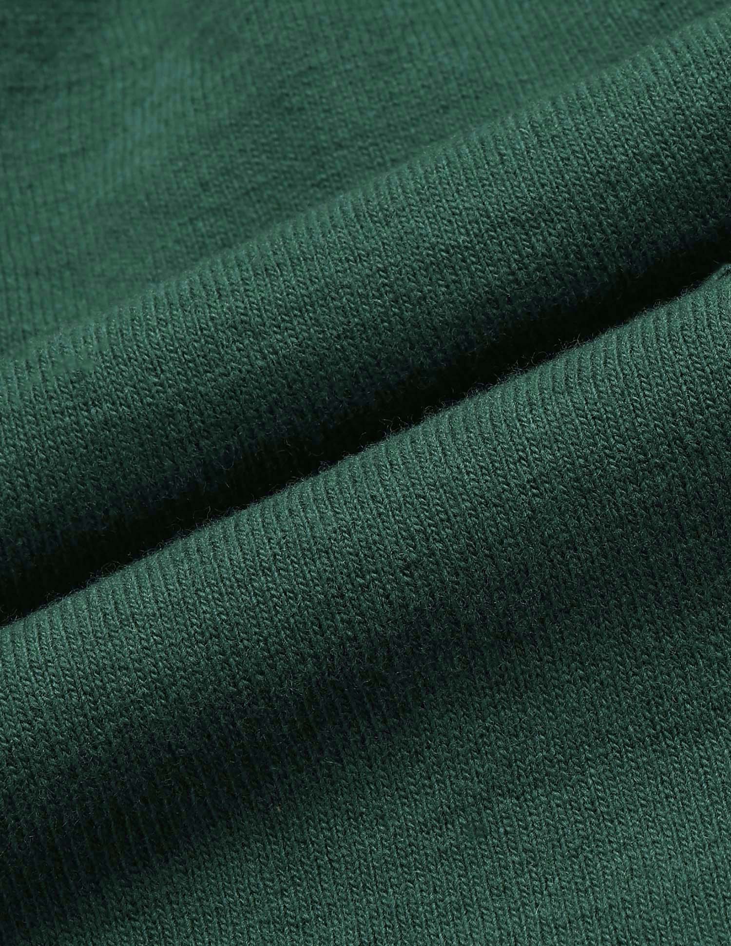 Solid Pattern Regular Fit Sweater Green - U.S. POLO ASSN. | Large