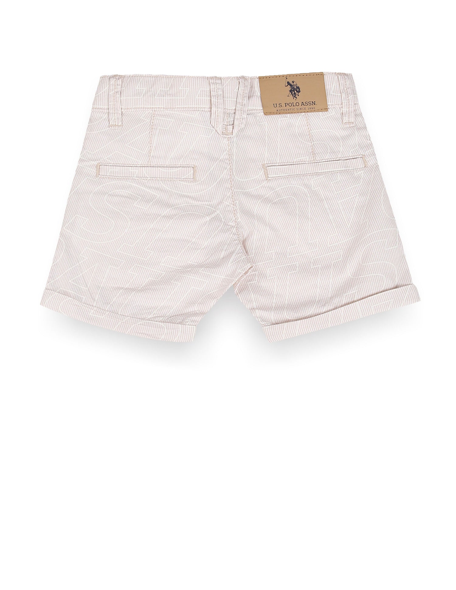 Boys All Over Print Shorts Beige - U.S. POLO ASSN. | Large