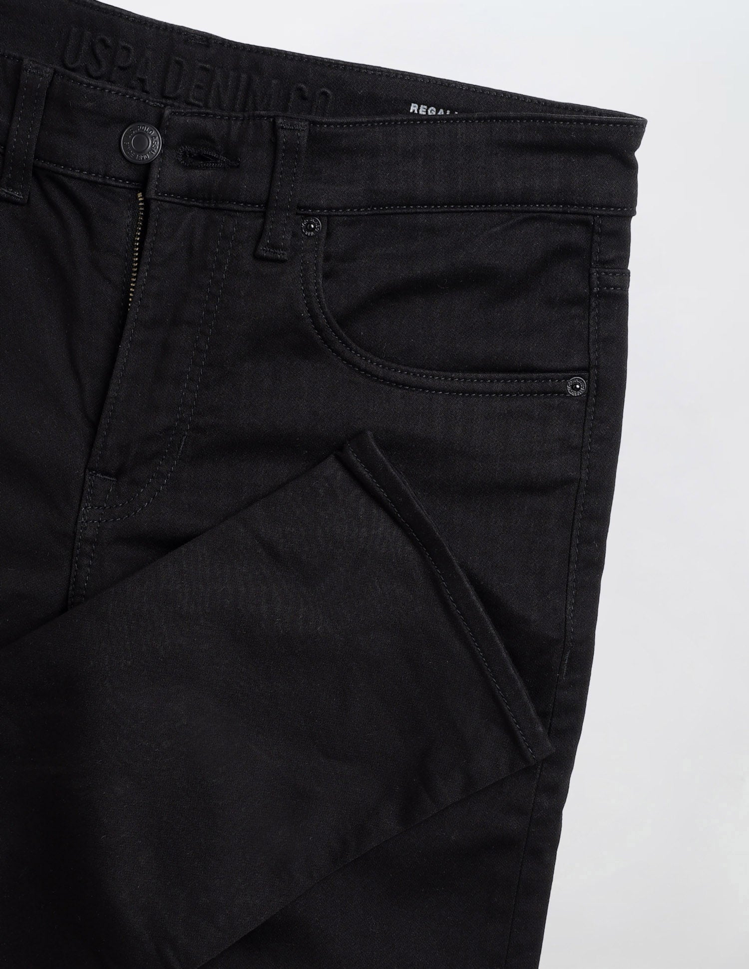 Regallo Skinny Fit Black Jeans Black - U.S. Polo Assn. India | Large