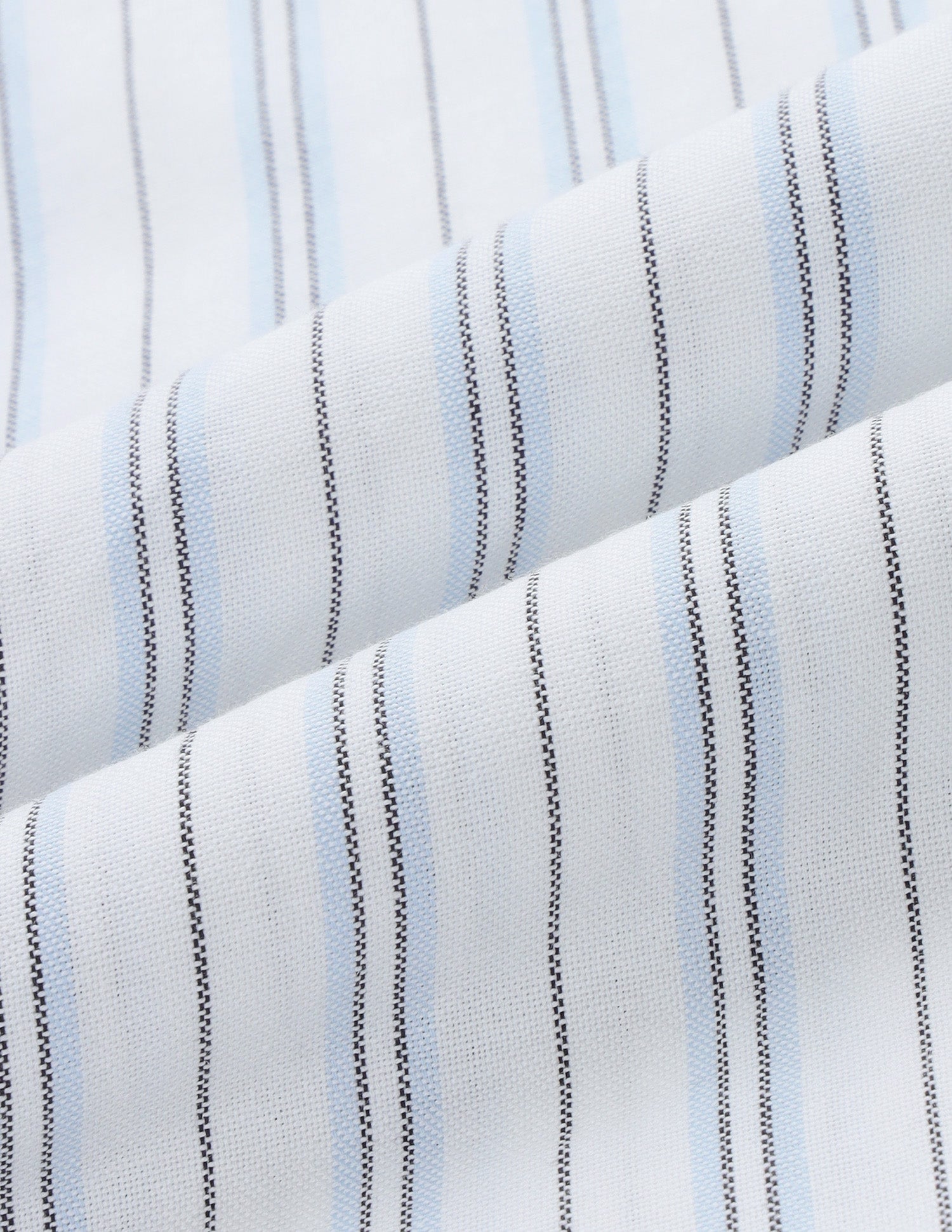 Tailored Fit Vertical Striped Shirt Light Blue - U.S. Polo Assn. India | Large