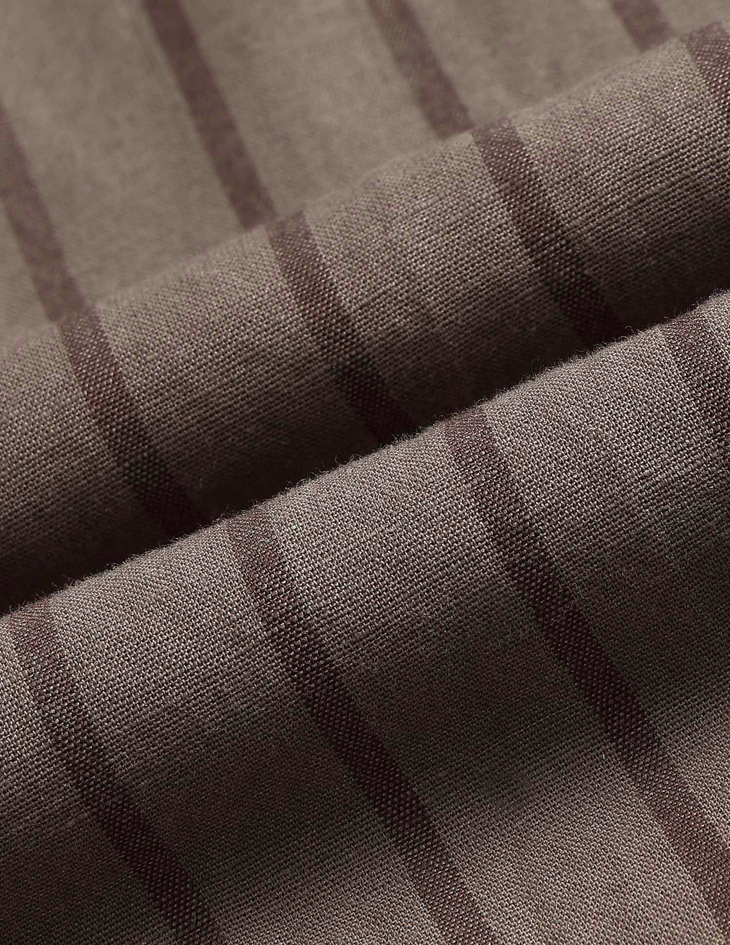 Vertical Striped Tailored Fit Shirt Brown - U.S. POLO ASSN. | Large