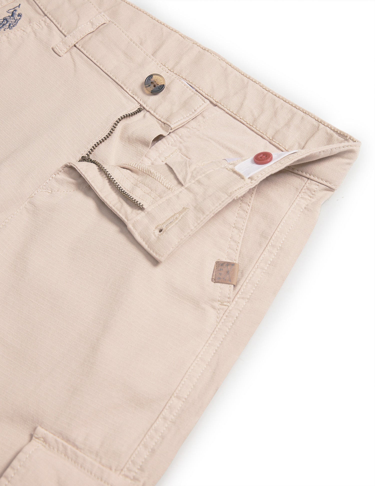 Boys Ribstop Cargo Trousers Beige - U.S. POLO ASSN. | Large